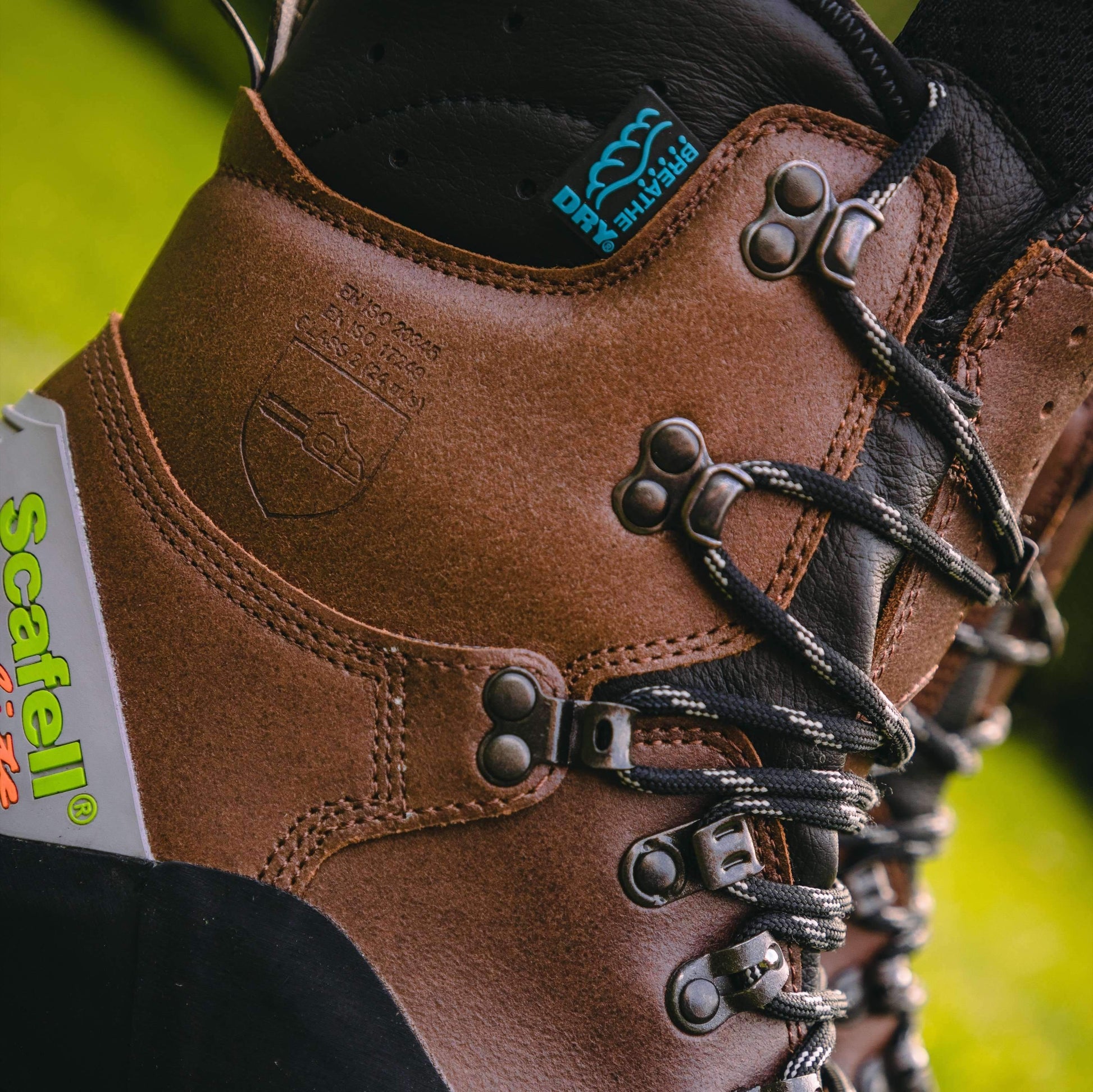 AT33200 Scafell Lite Class 2 Chainsaw Protection Boot - Brown - Arbortec Forestwear