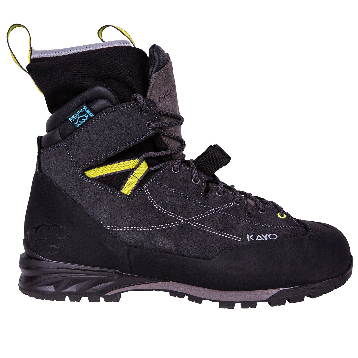 AT34000 Kayo Chainsaw Protective Climbing Boots – Charcoal Black - Arbortec Forestwear