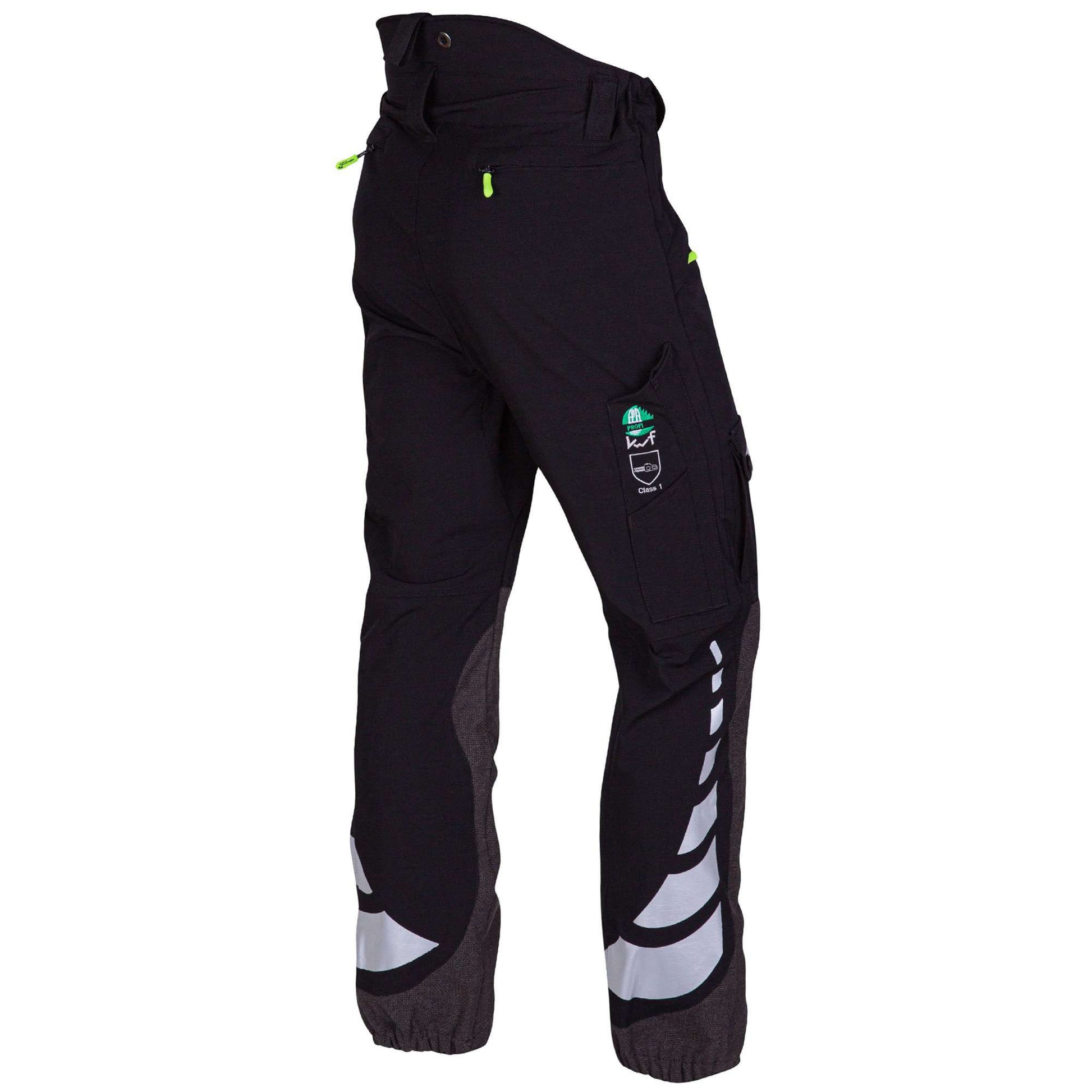 AT4010 Breatheflex Chainsaw Trousers Design A Class 1 - Black - Arbortec Forestwear