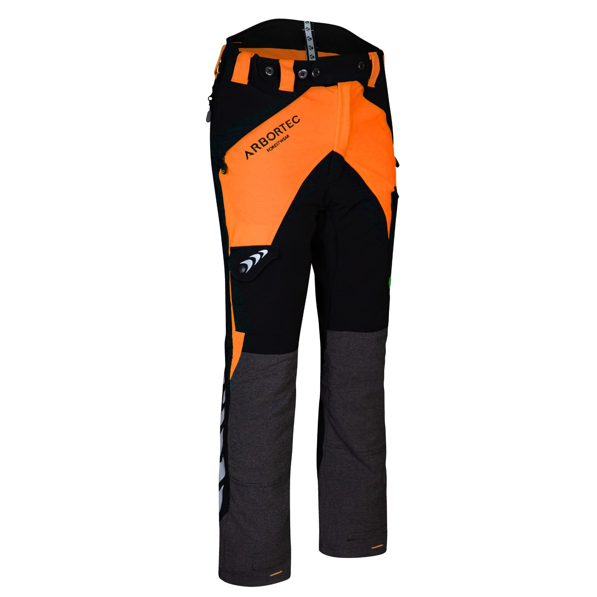 AT4010 Breatheflex Chainsaw Trousers Design A Class 1 - Orange - Arbortec Forestwear