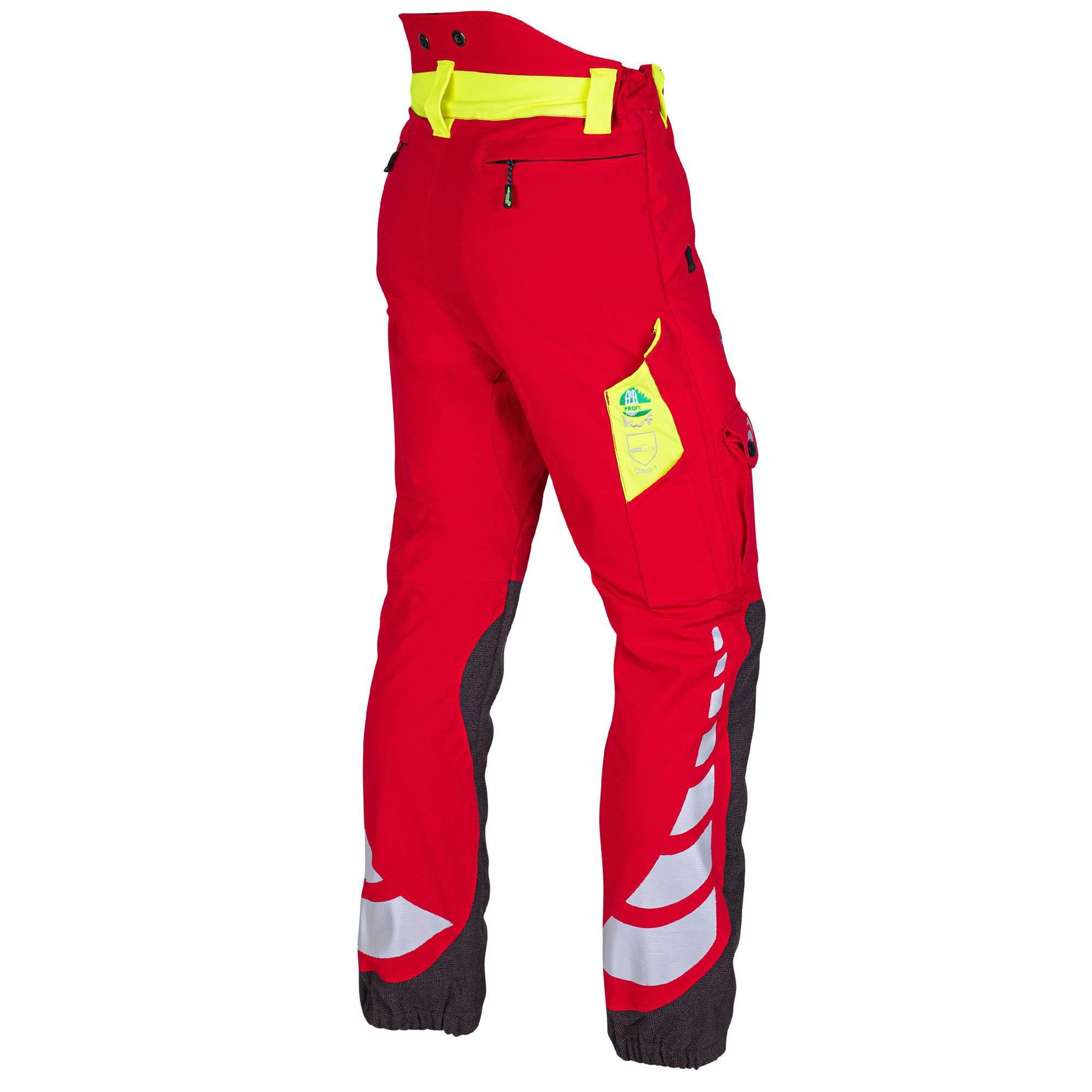 AT4050 Breatheflex Chainsaw Trousers Design C Class 1 - Red - Arbortec Forestwear