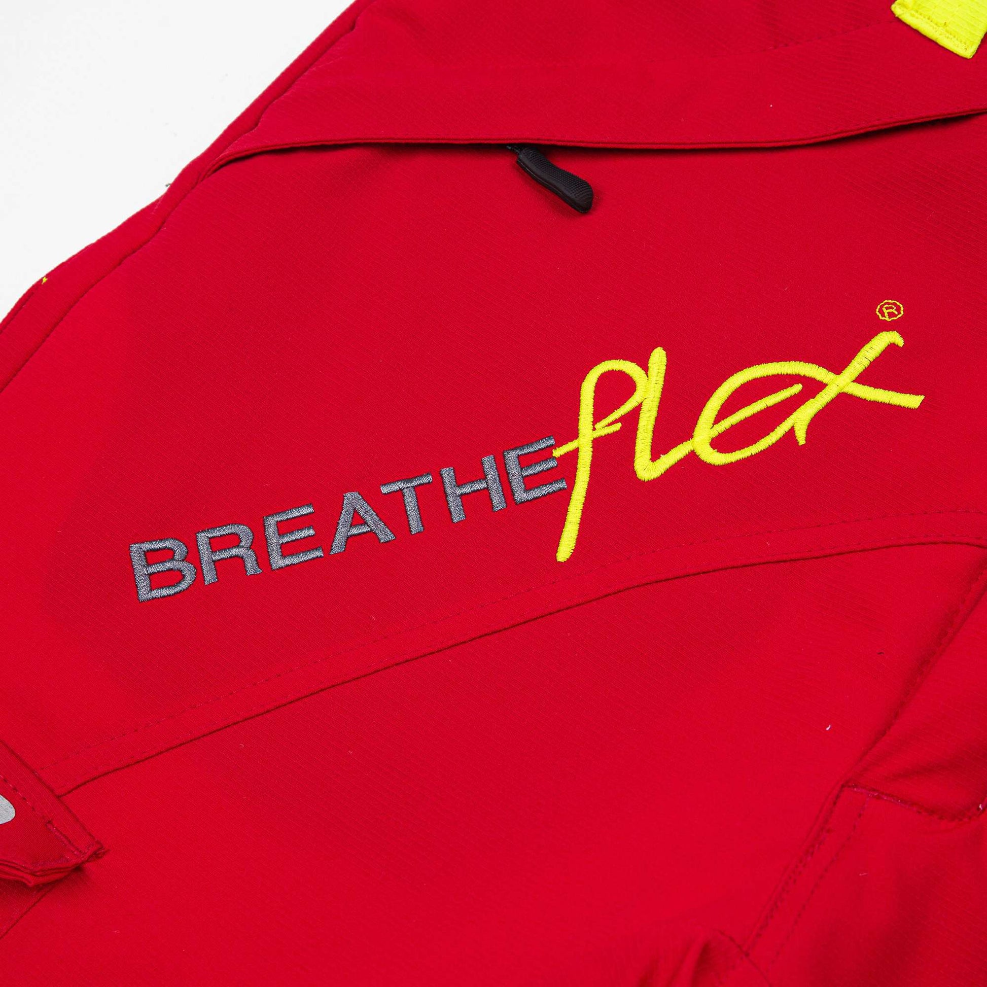 AT4050 Breatheflex Chainsaw Trousers Design C Class 1 - Red - Arbortec Forestwear