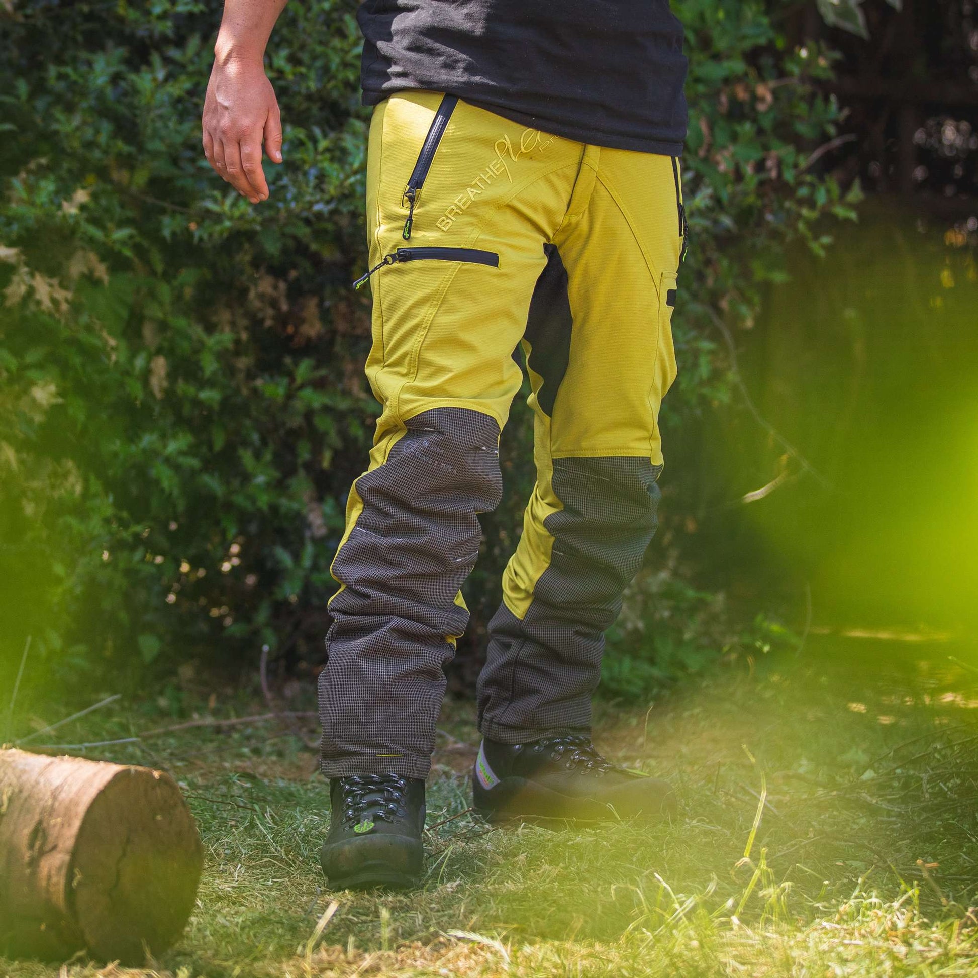 AT4060 Breatheflex Pro Chainsaw Trousers Design A Class 1 - Citrine - Arbortec Forestwear