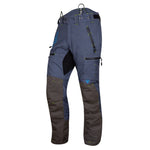 AT4060 Breatheflex Pro Chainsaw Trousers Design A Class 1 Legacy - Denim Blue - Arbortec Forestwear