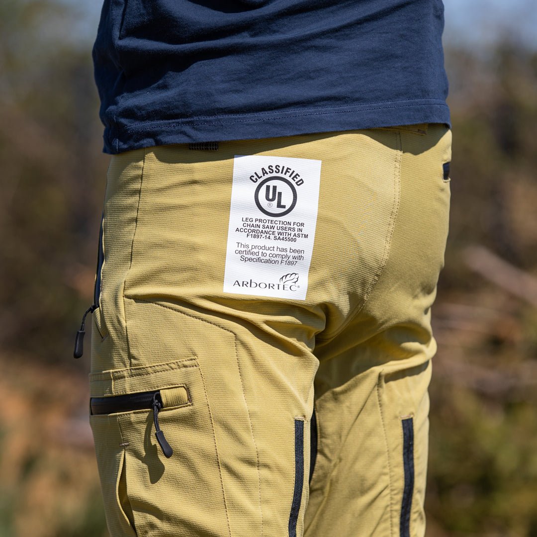 AT4060(US) Breatheflex Pro Chainsaw Pants UL Rated - Beige - Arbortec Forestwear