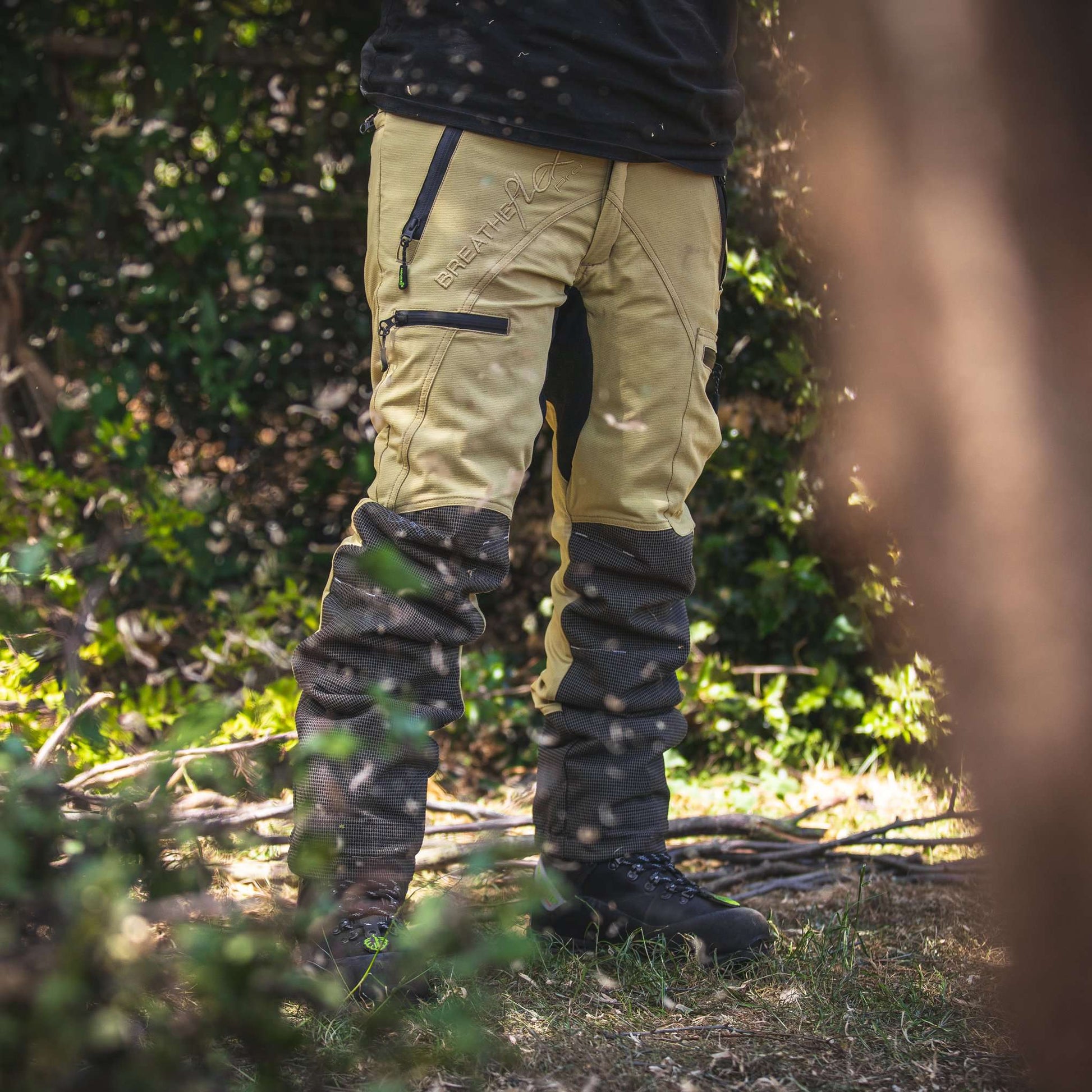 AT4060(US) Breatheflex Pro Chainsaw Pants UL Rated - Beige - Arbortec Forestwear