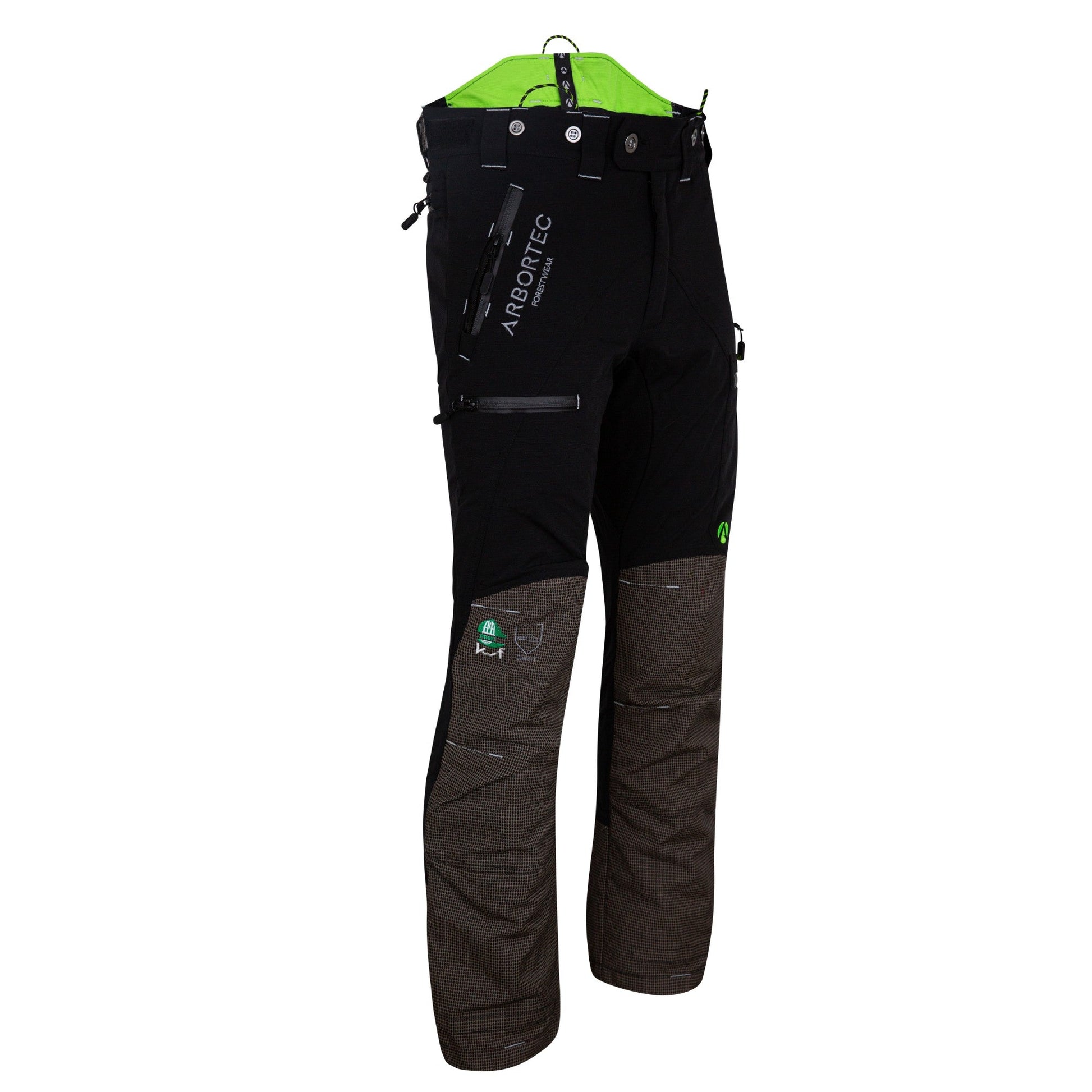 AT4060(US) Breatheflex Pro Chainsaw Pants UL Rated - Black - Arbortec Forestwear