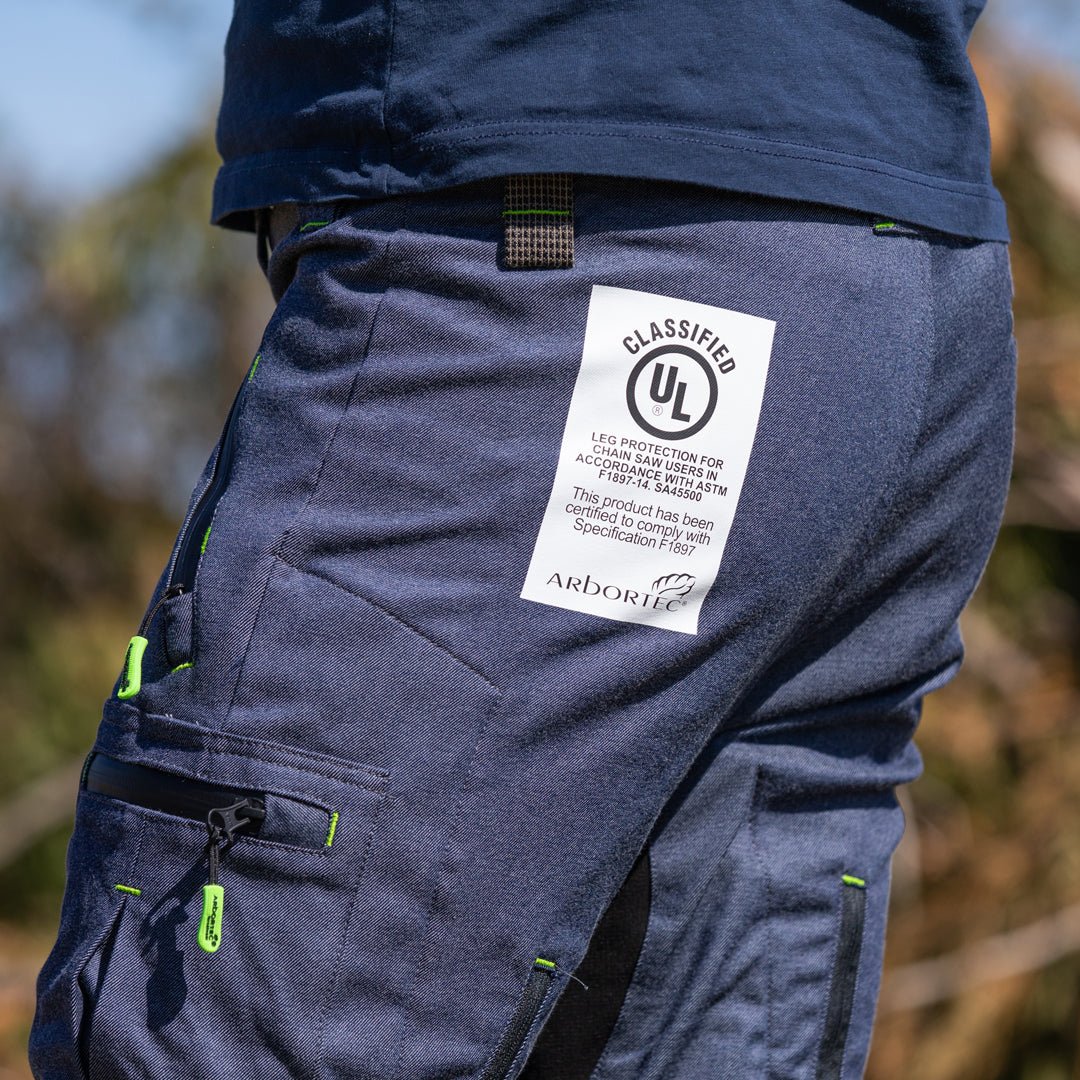AT4060(US) Breatheflex Pro Chainsaw Pants UL Rated - Denim Blue Legacy - Arbortec Forestwear