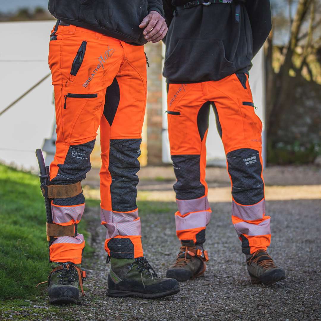AT4060(US) Breatheflex Pro Chainsaw Pants UL Rated - Hi - Viz Orange - Arbortec Forestwear