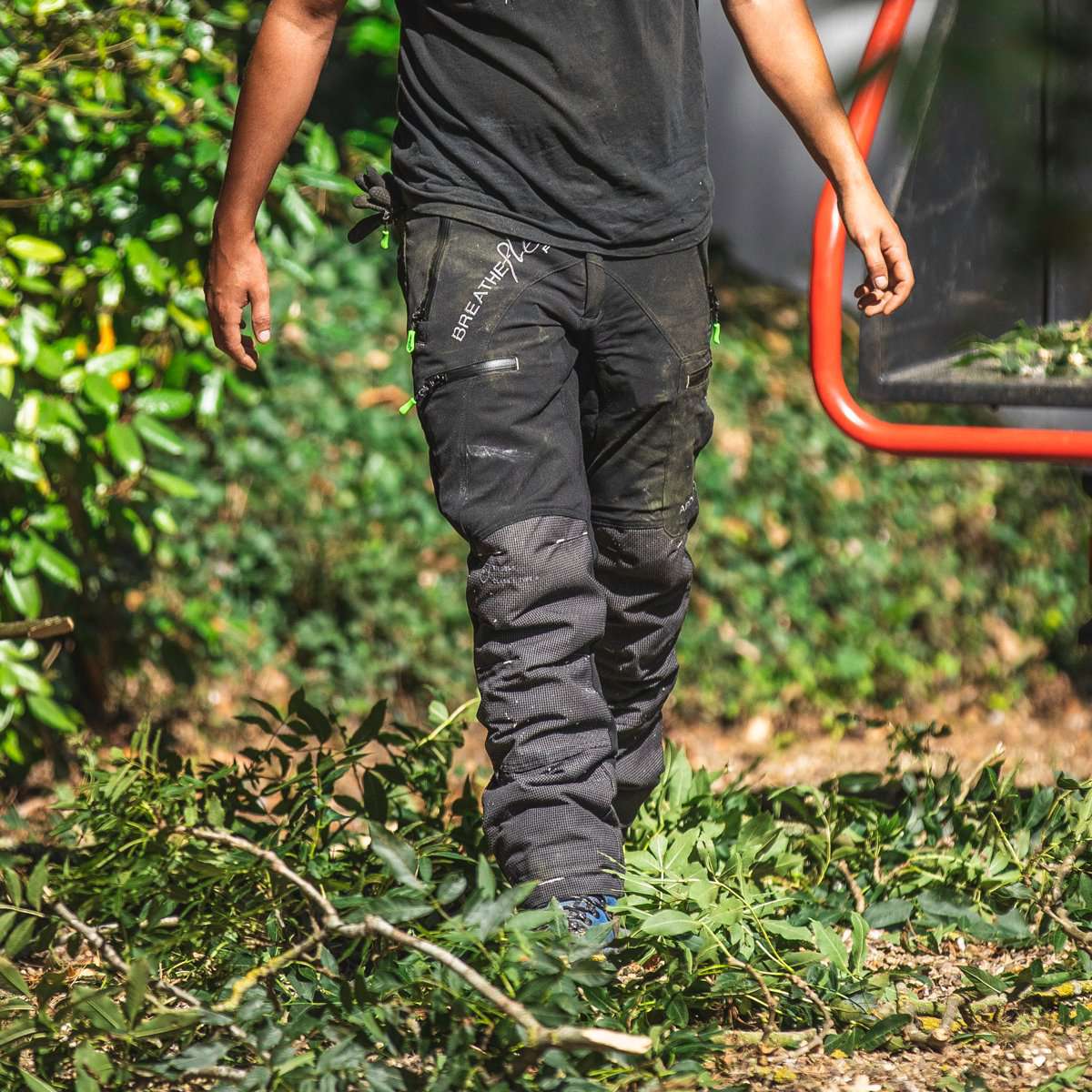 AT4070 Breatheflex Pro Chainsaw Trousers Design C Class 1 - Black - Arbortec Forestwear