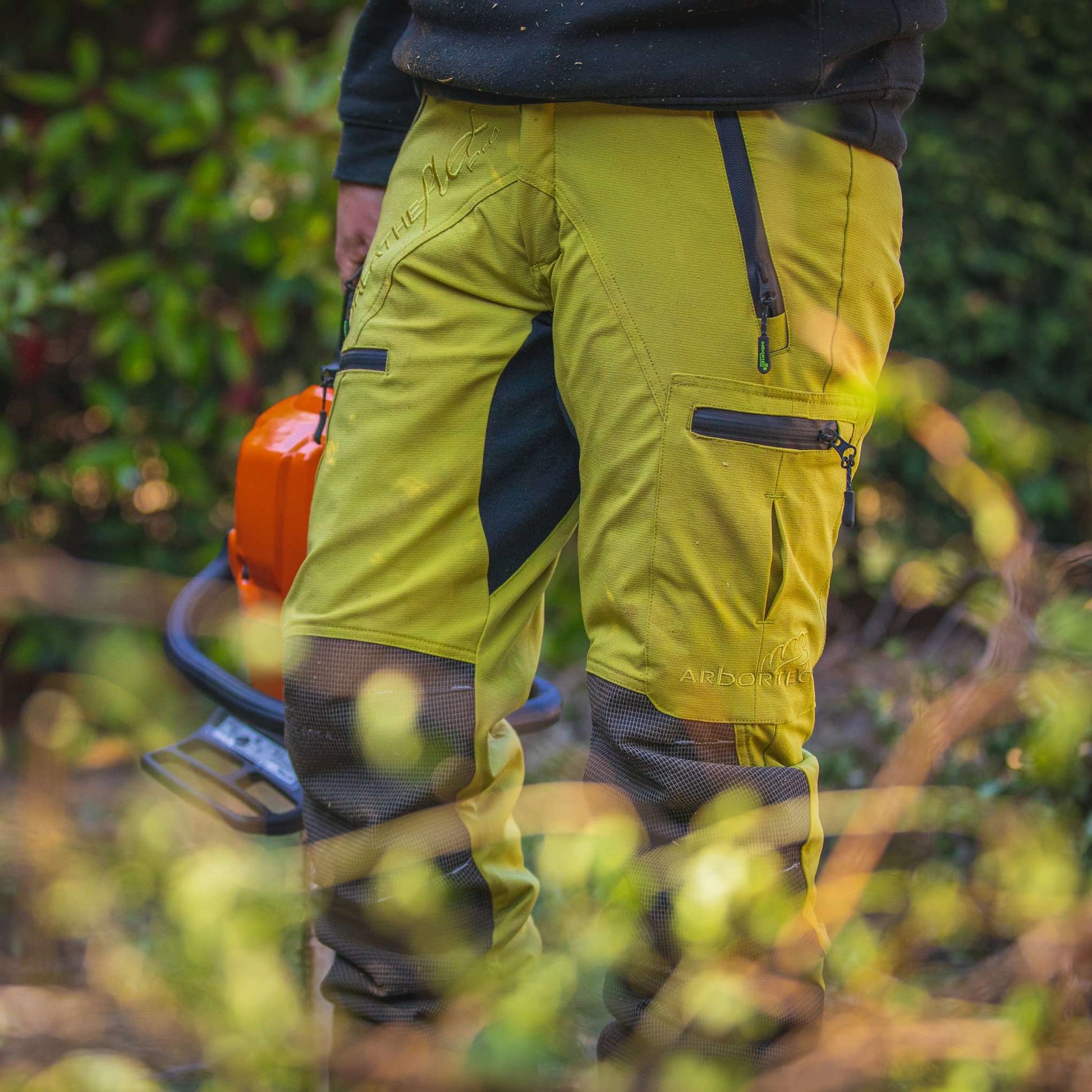 AT4070 Breatheflex Pro Chainsaw Trousers Design C Class 1 - Citrine - Arbortec Forestwear