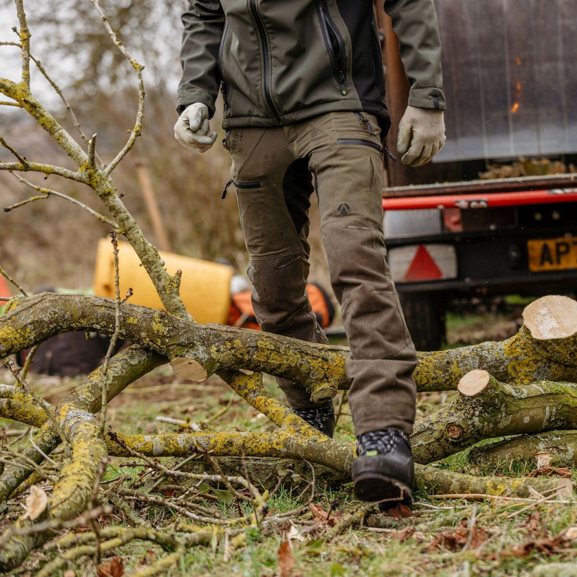 AT4070 Breatheflex Pro Chainsaw Trousers Design C Class 1 - Olive - Arbortec Forestwear