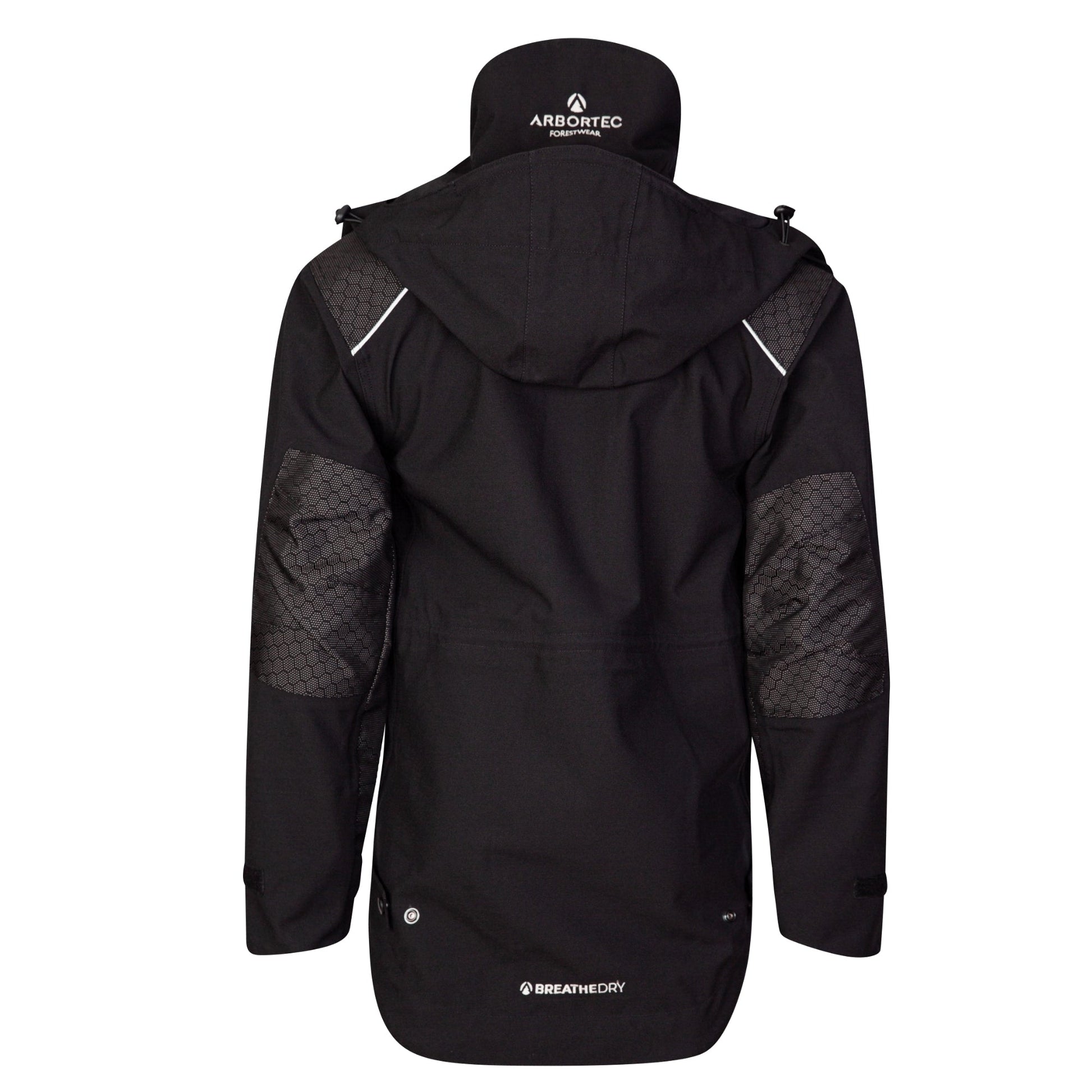 AT4460 - Heavy Duty Half Zip Breathedry Smock - Black - Arbortec Forestwear