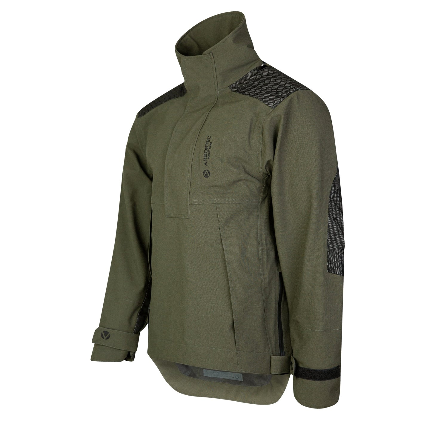 AT4460 - Heavy Duty Half Zip Breathedry Smock - Olive - Arbortec Forestwear