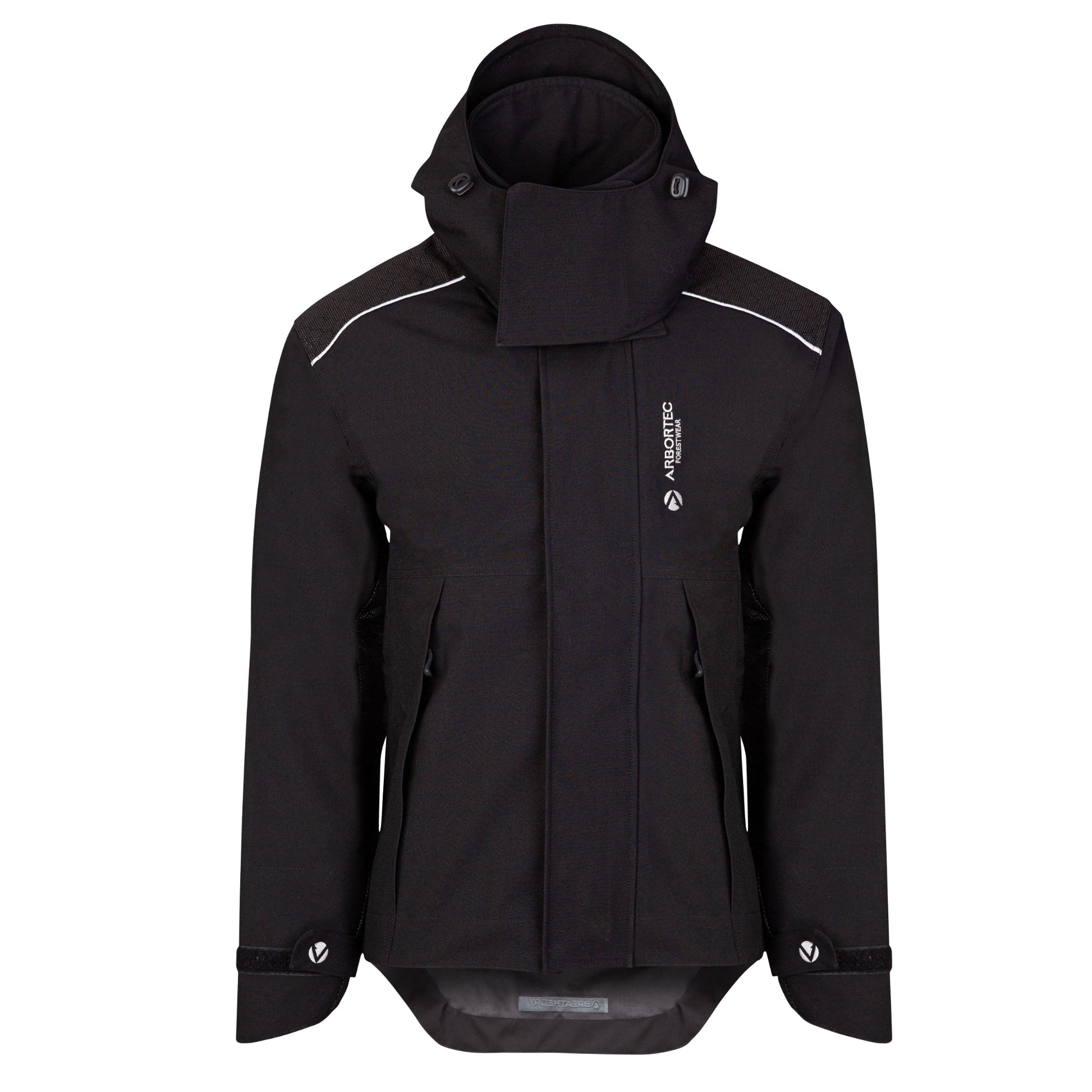 AT4480 - Heavy Duty Full Zip Breathedry Jacket - Black - Arbortec Forestwear