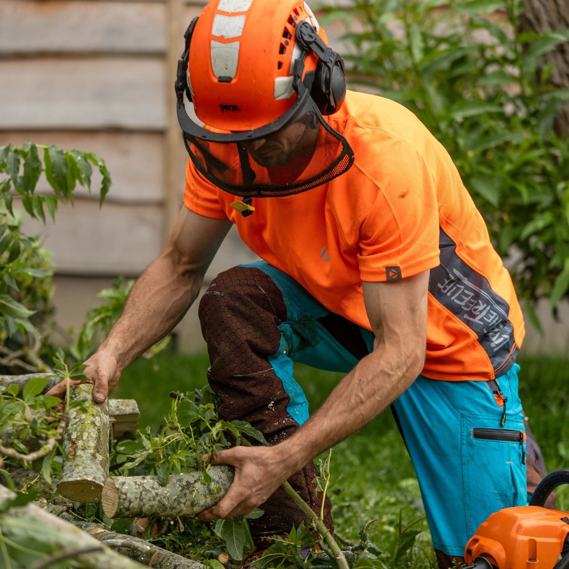 AT5002 Performance T-Shirt Short Sleeve - Hi - Vis Orange - Arbortec Forestwear