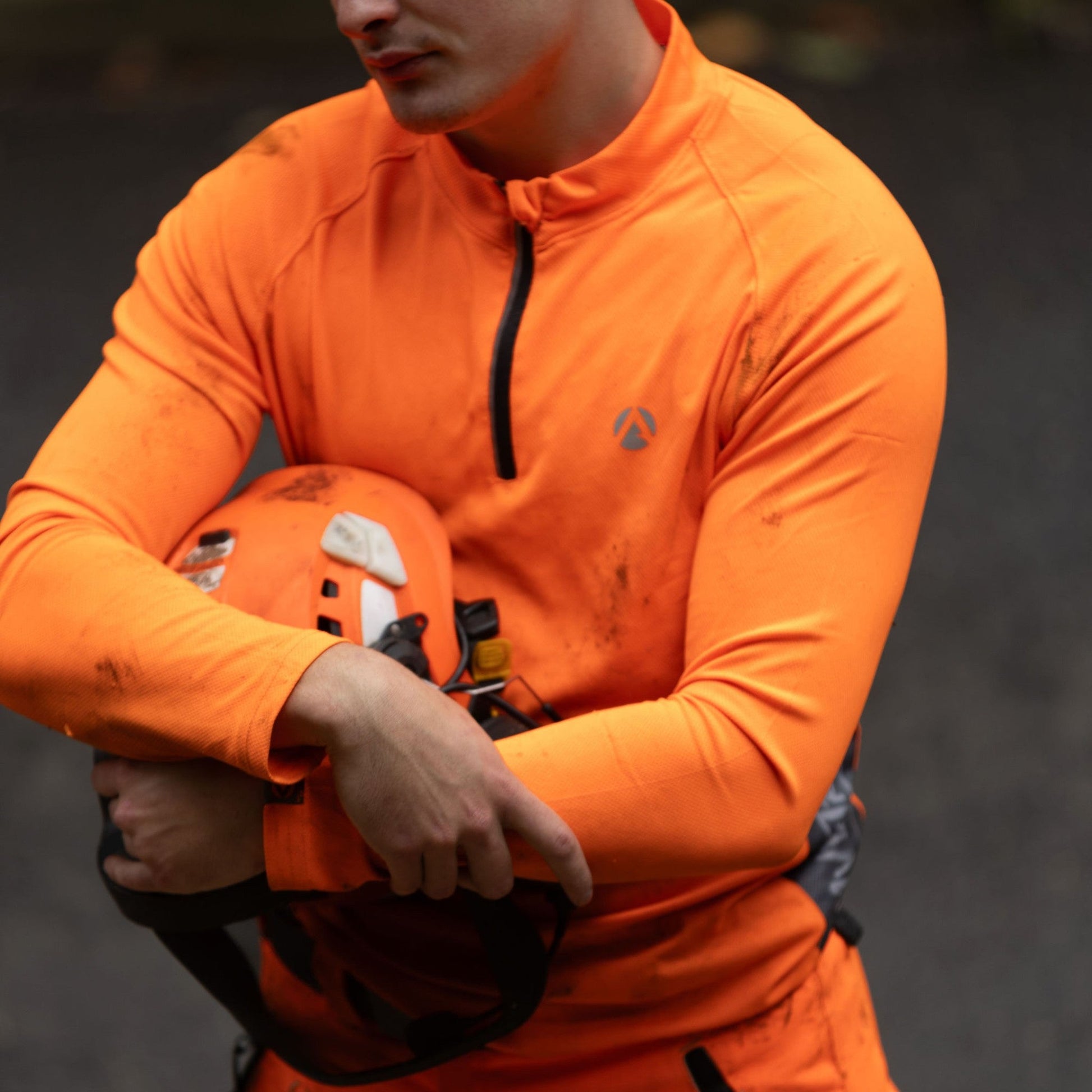 AT5003 Performance T-Shirt Long Sleeve - Hi - Vis Orange - Arbortec Forestwear