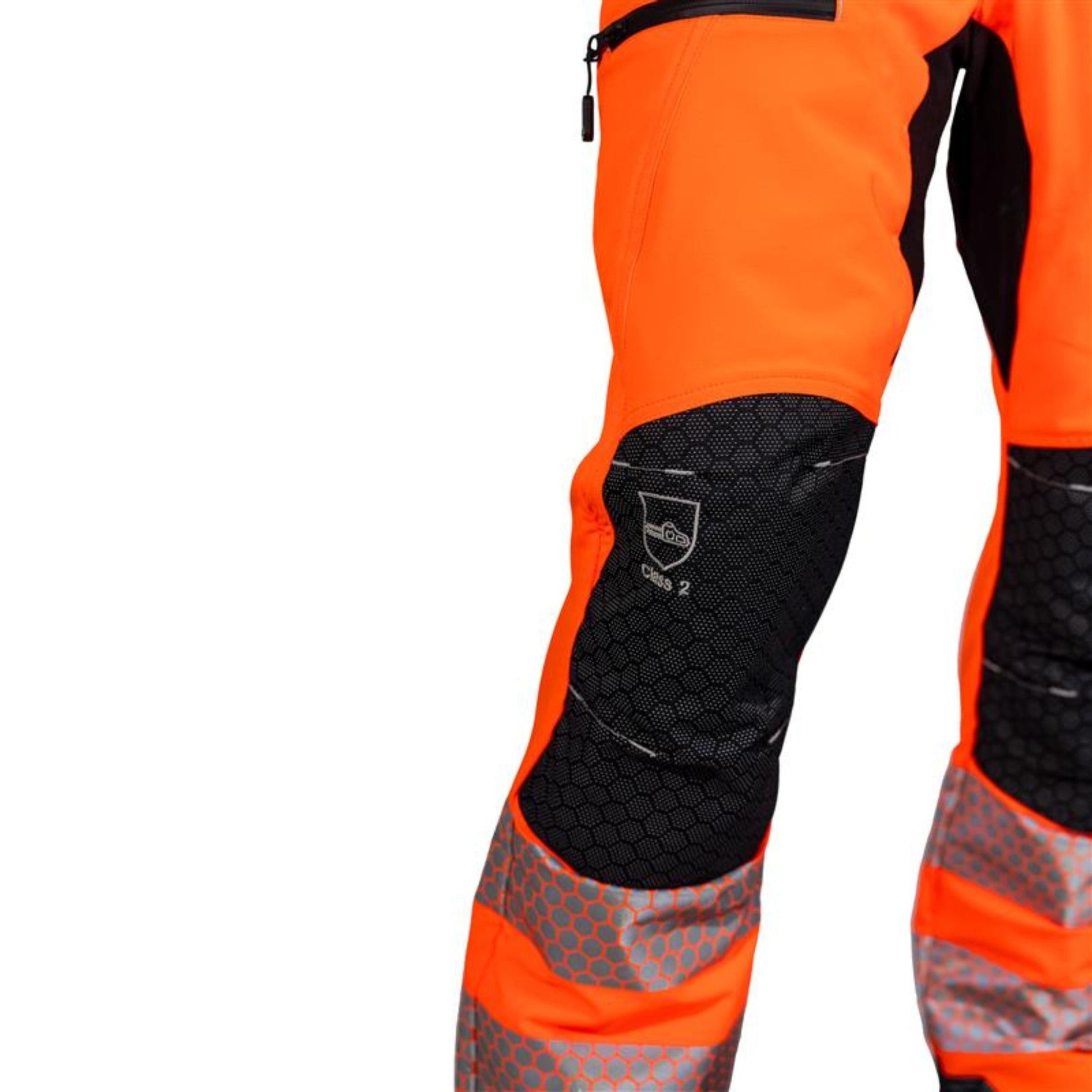 ATHV4075 Breatheflex Pro Rail Spec Trousers Design C Class 2 - Hi - Vis Orange - Arbortec Forestwear