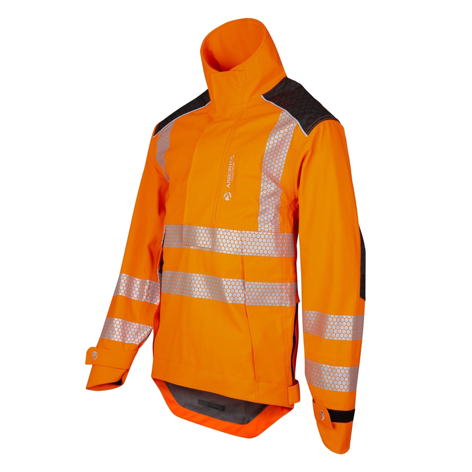 ATHV4460 - Heavy Duty Half Zip Breathedry Smock - Orange - Arbortec Forestwear
