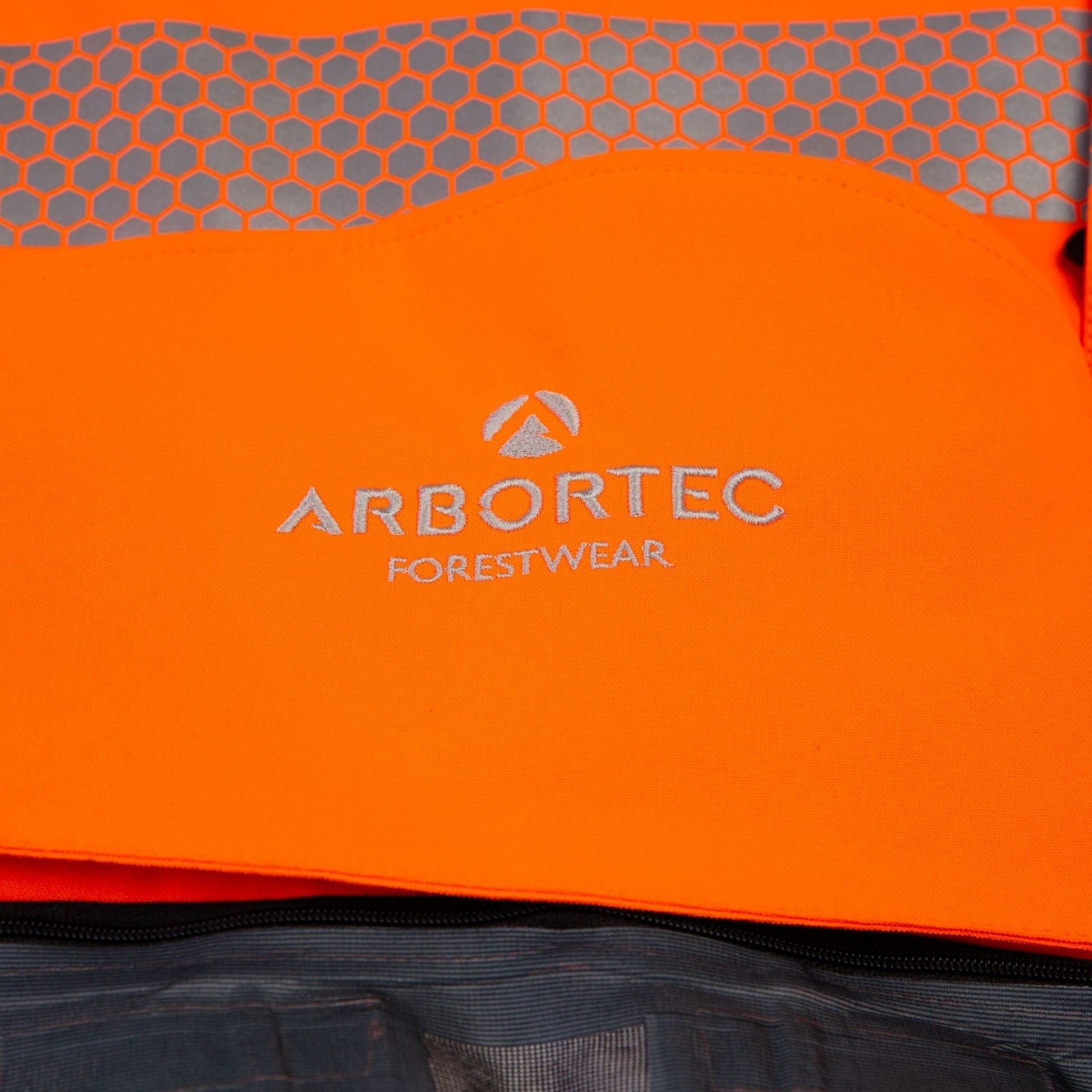ATHV4460 - Heavy Duty Half Zip Breathedry Smock - Orange - Arbortec Forestwear