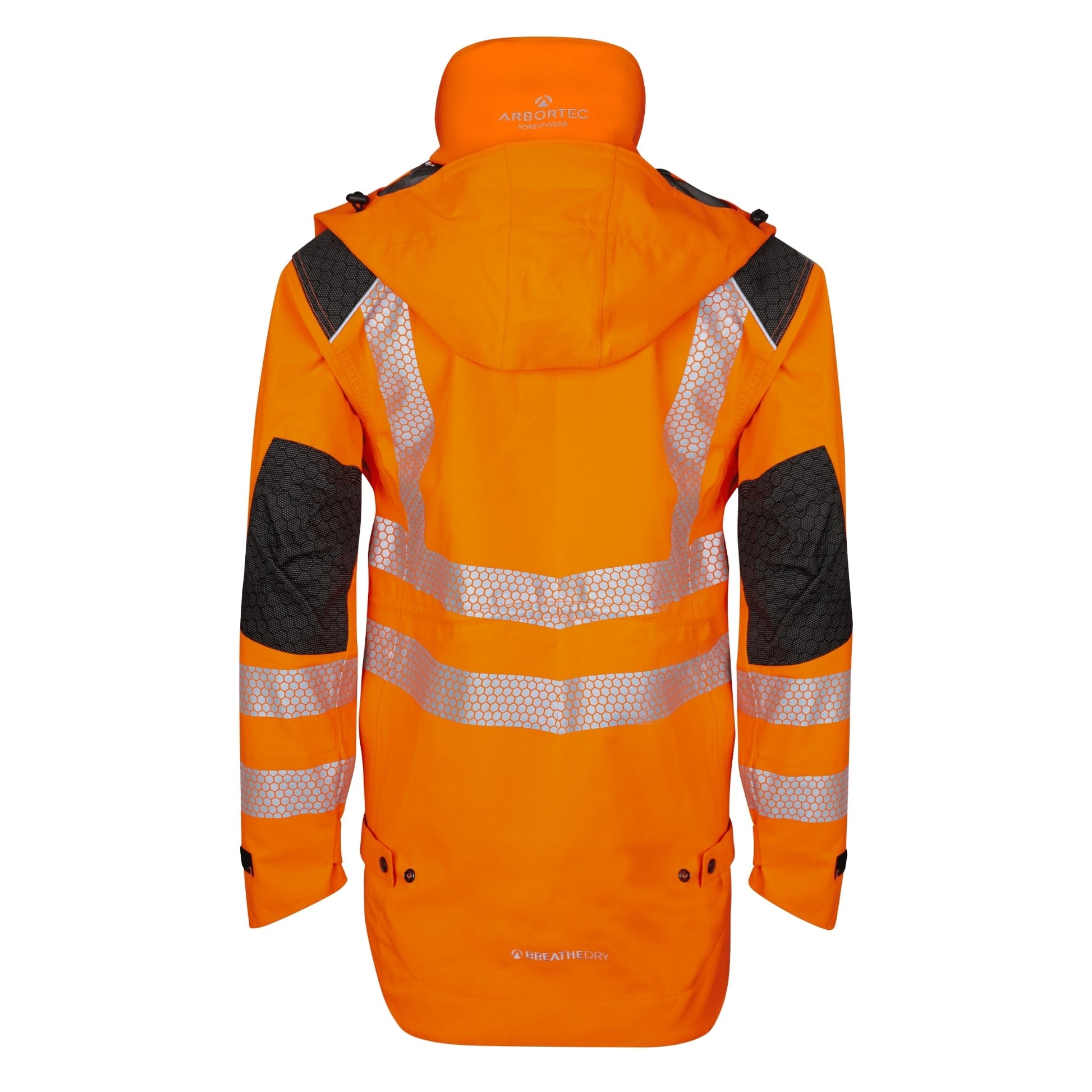 ATHV4460 - Heavy Duty Half Zip Breathedry Smock - Orange - Arbortec Forestwear