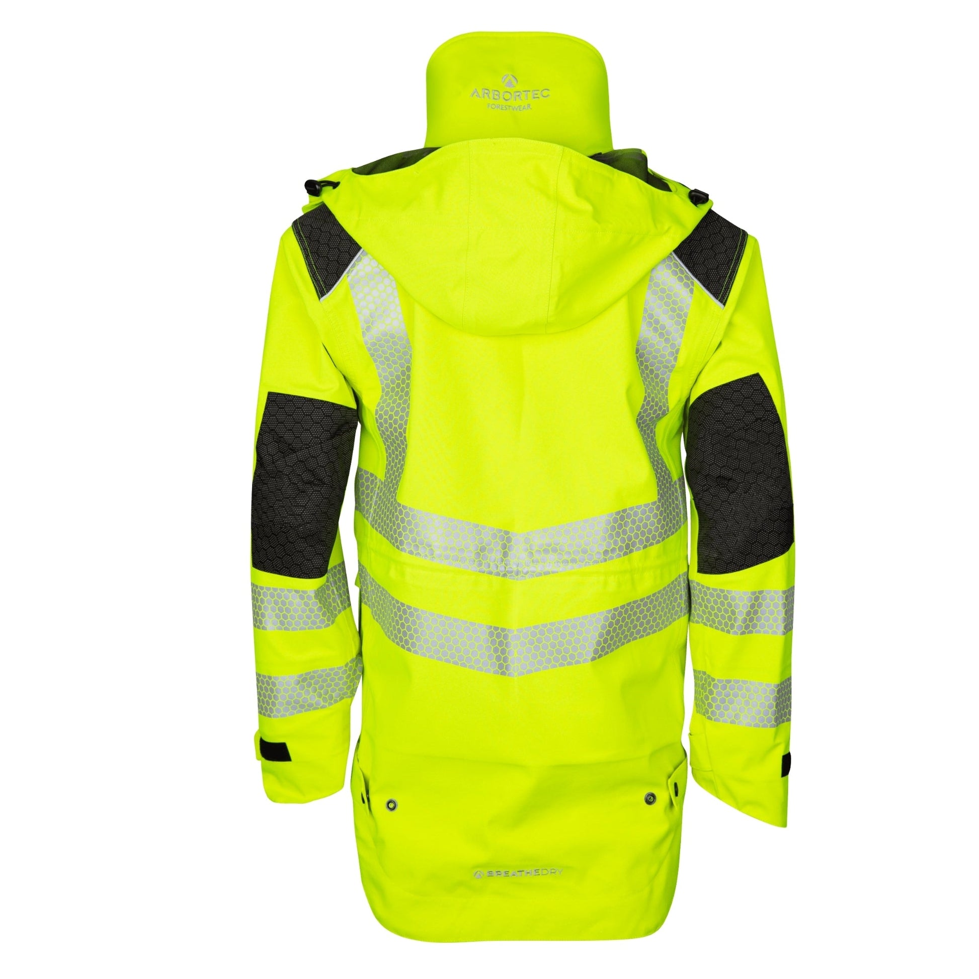 ATHV4460 - Heavy Duty Half Zip Breathedry Smock - Yellow - Arbortec Forestwear