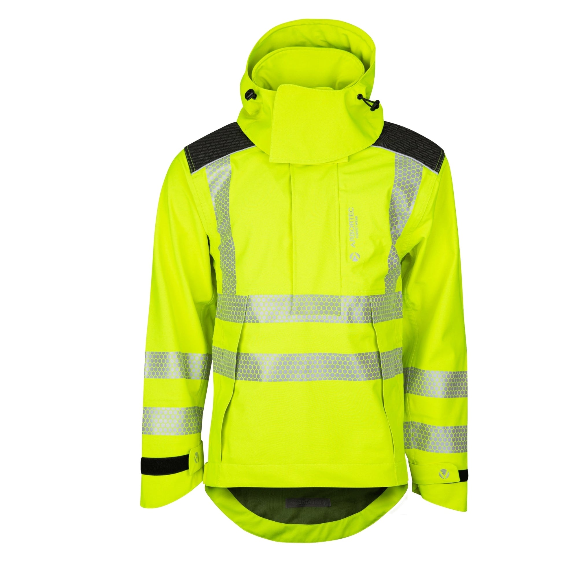 ATHV4460 - Heavy Duty Half Zip Breathedry Smock - Yellow - Arbortec Forestwear