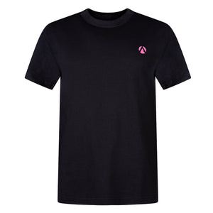 T-shirt noir à manches courtes (Rose - AIS/LTTL)