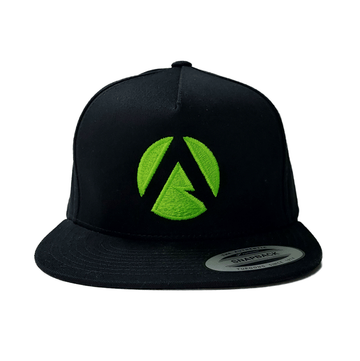 AT051 - Baseball Cap Classic Shape Front Icon - Black/Lime - Arbortec Forestwear