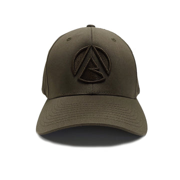 AT052 - Baseball Cap Curved Peak Front Icon - Olive - Arbortec Forestwear