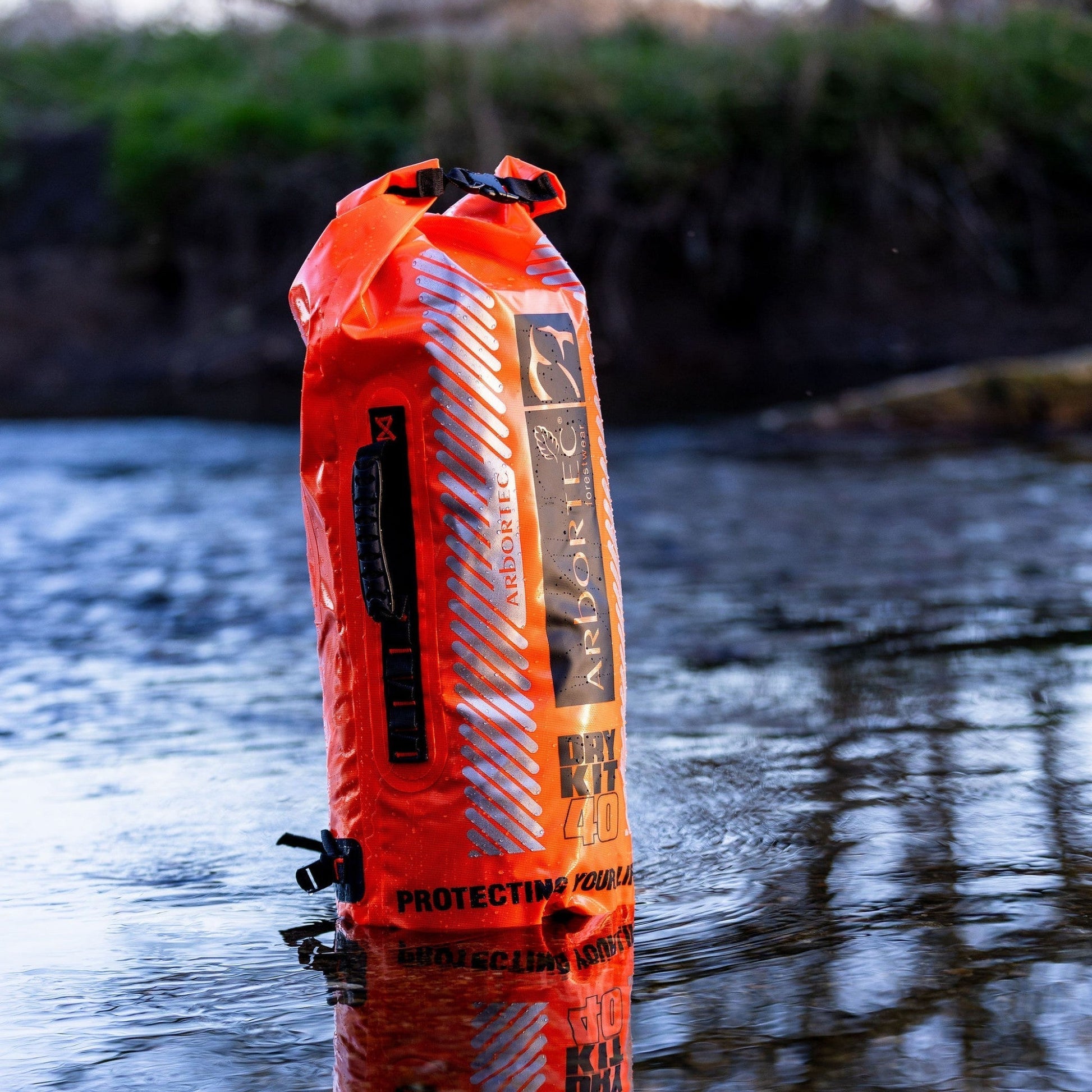 AT102 DryKit Viper - Waterproof Dry Bag Hi Vis Orange 40L - Arbortec Forestwear
