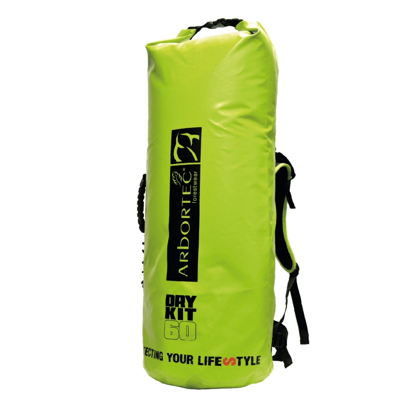 AT102 DryKit Viper - Waterproof Dry Bag Lime 60L - Arbortec Forestwear