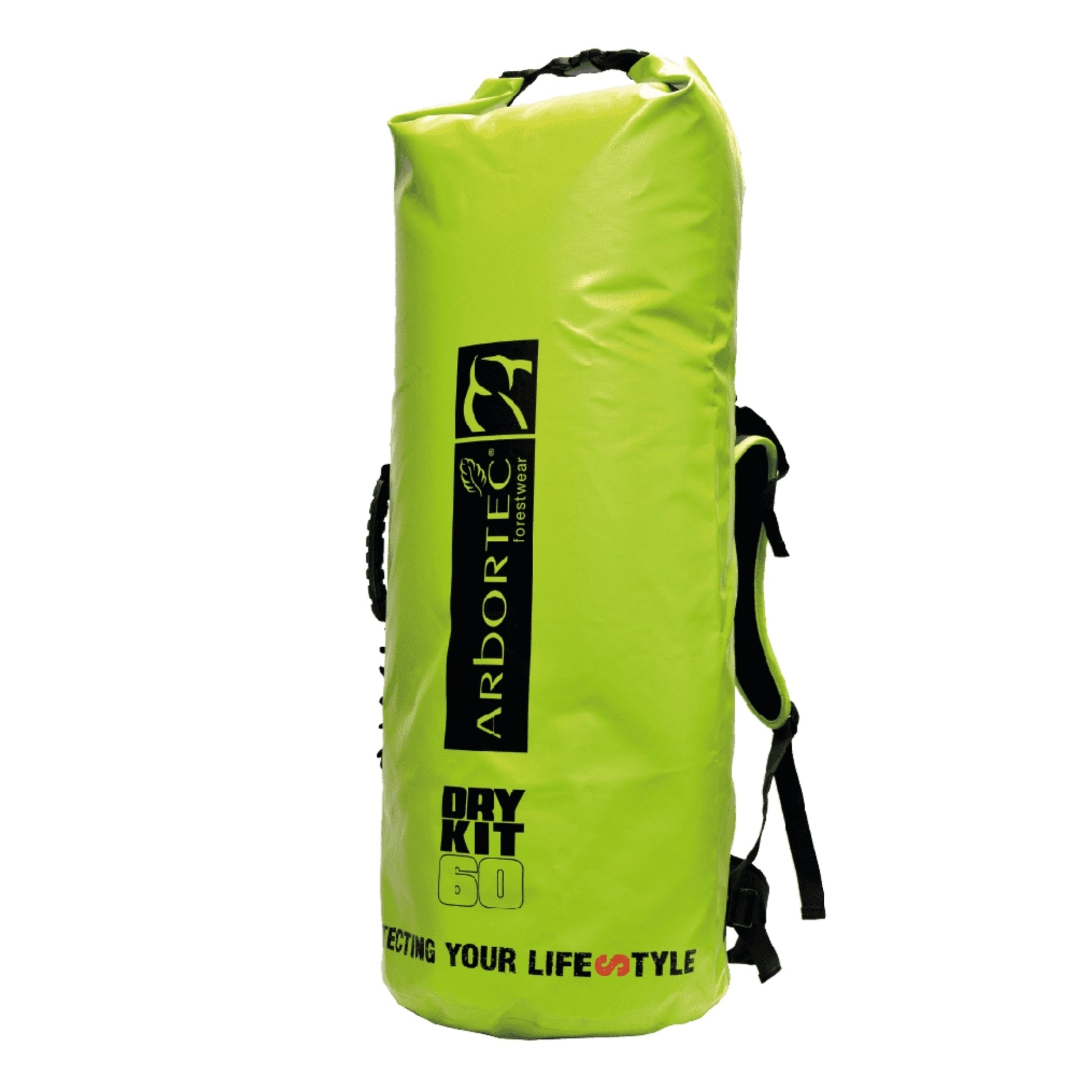 AT102 DryKit Viper - Waterproof Dry Bag Lime 60L - Arbortec Forestwear