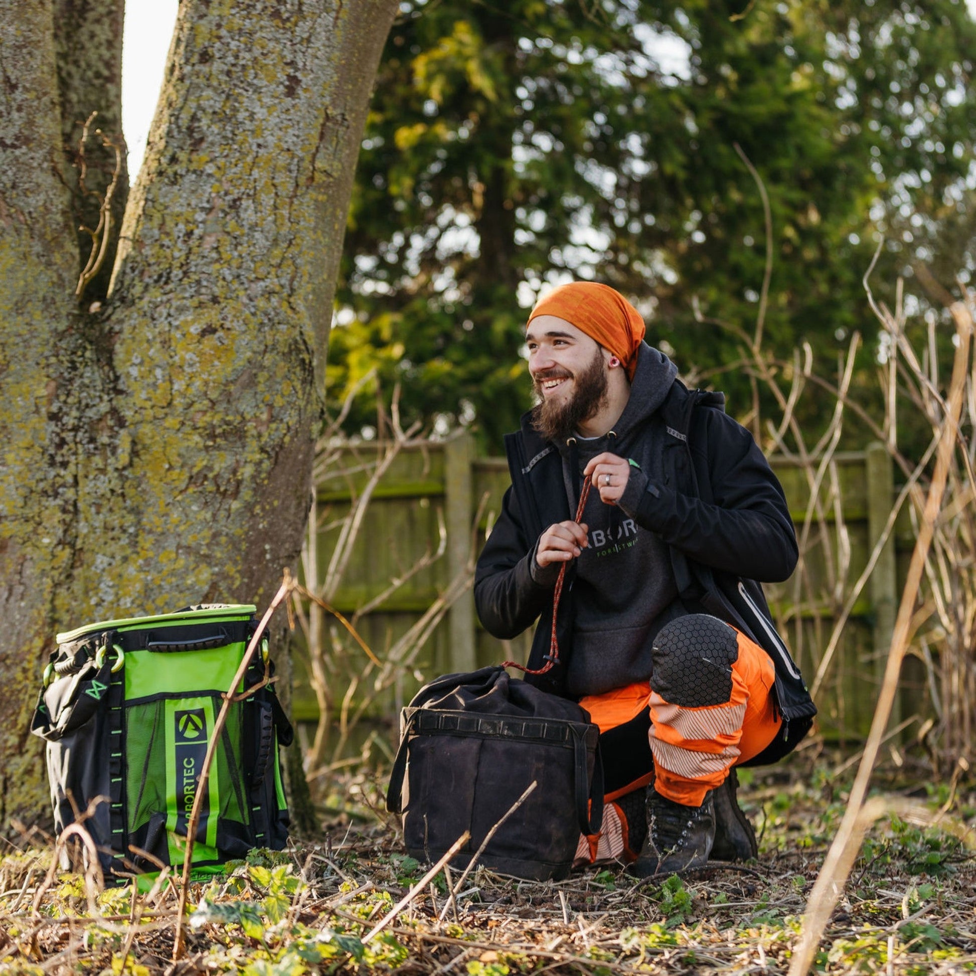 AT106 - 55 Cobra DryKit Rope Bag Lime/Black - 55 Litre - Arbortec Forestwear
