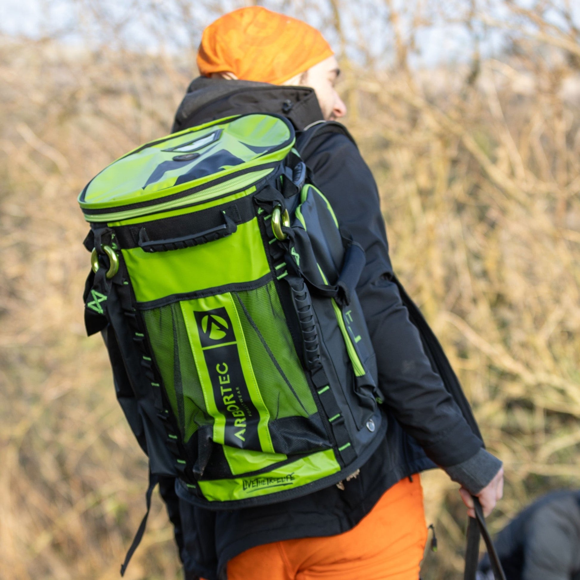 AT106 - 55 Cobra DryKit Rope Bag Lime/Black - 55 Litre - Arbortec Forestwear
