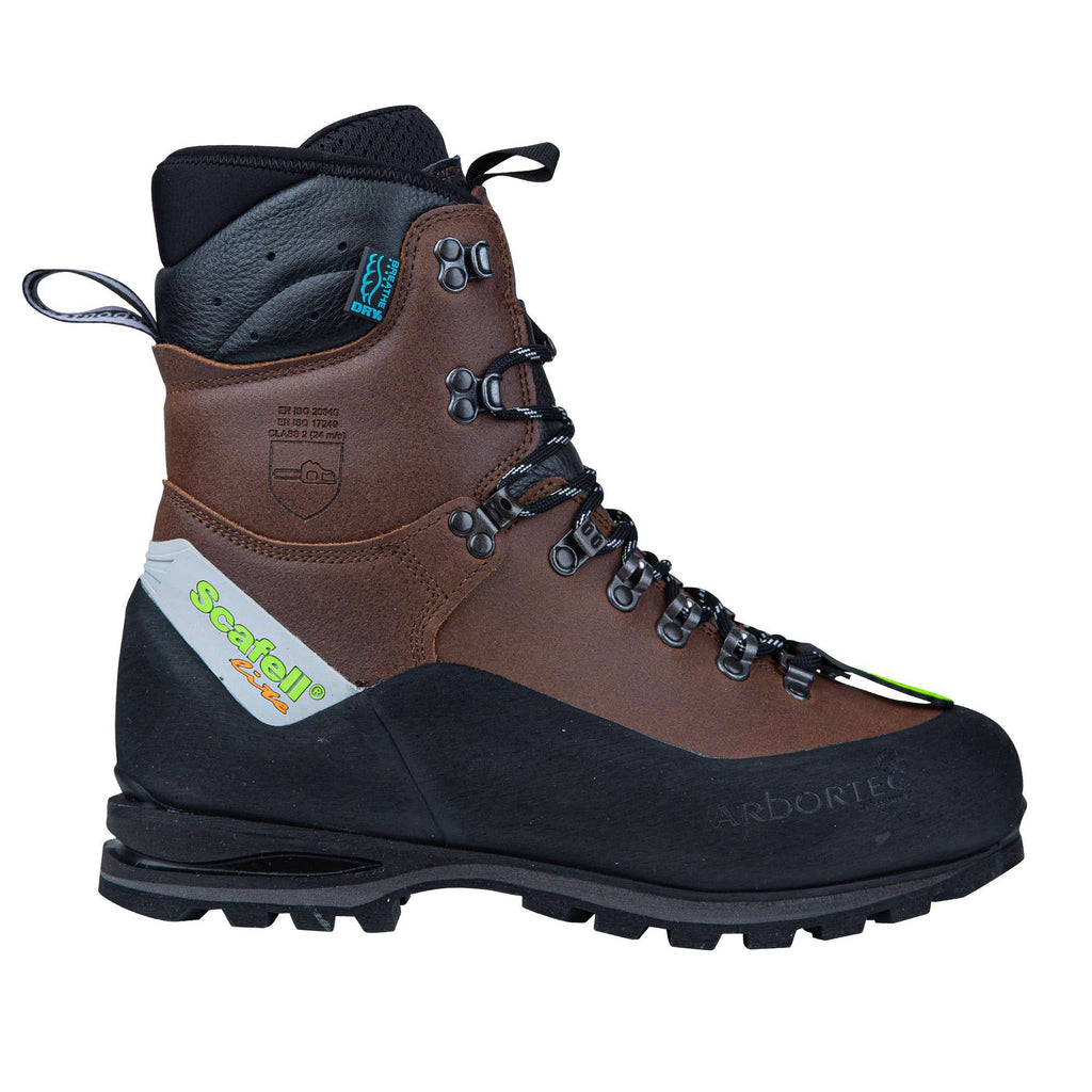 AT33200 Scafell Lite Class 2 Chainsaw Protection Boot - Brown - Arbortec Forestwear