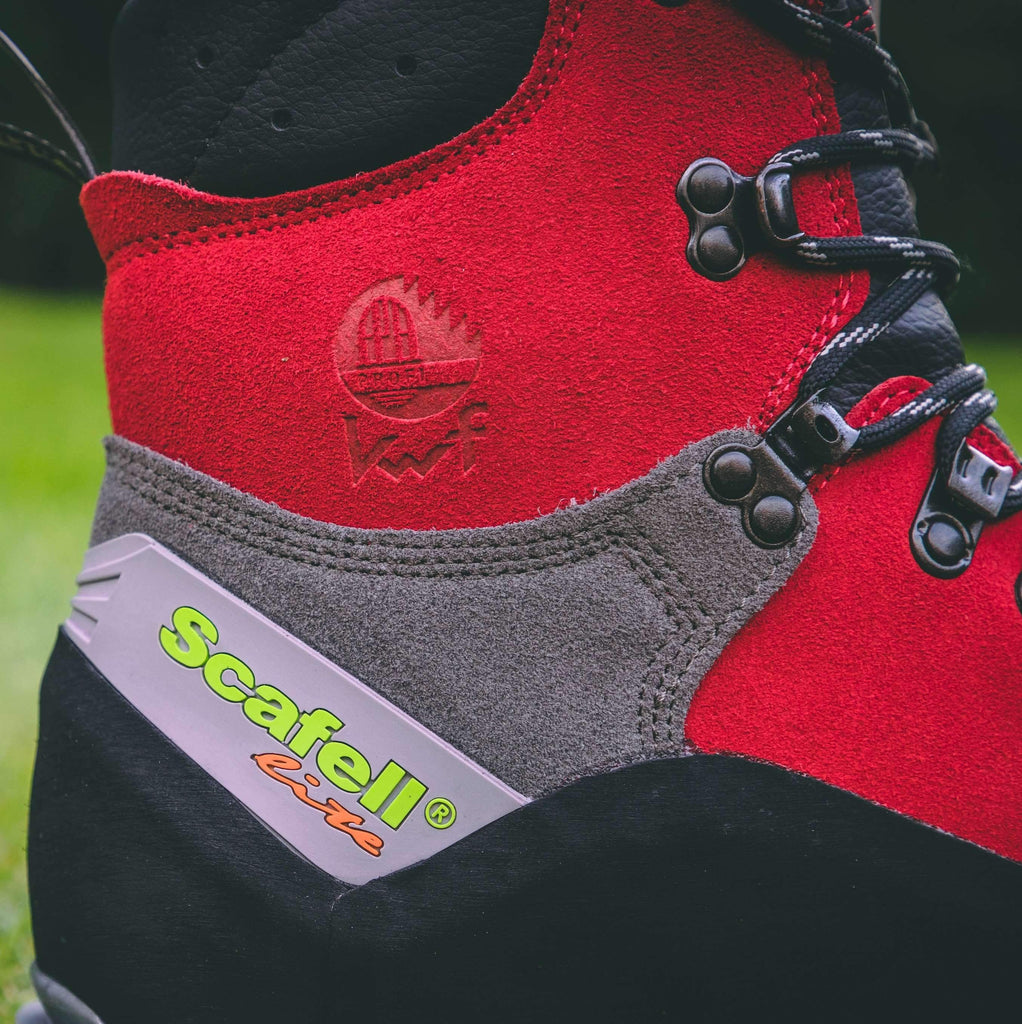 AT33400 Scafell Lite Class 2 Chainsaw Protection Boot - Red - Arbortec Forestwear