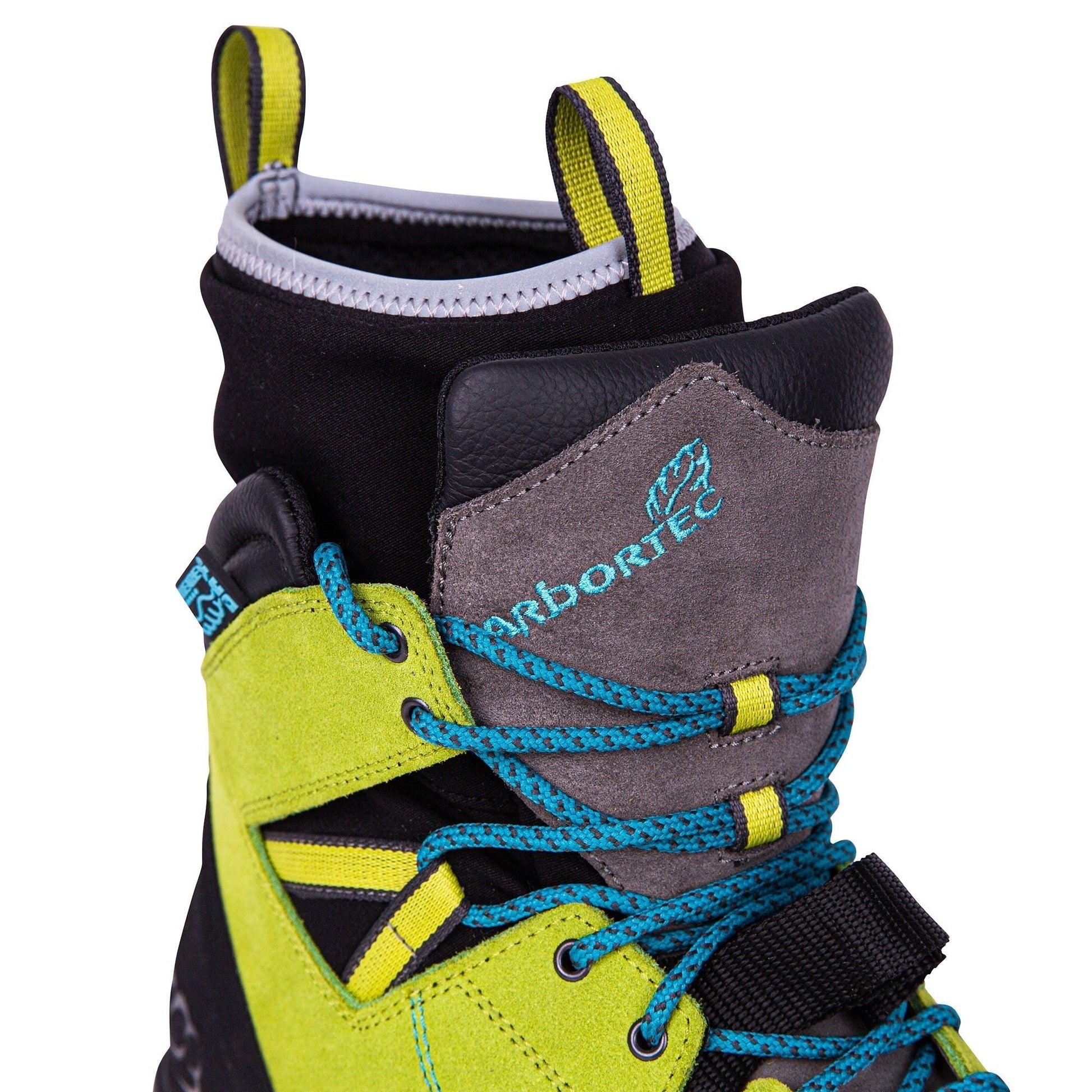 AT34000 Kayo Chainsaw Protective Climbing Boots – Lime - Arbortec Forestwear
