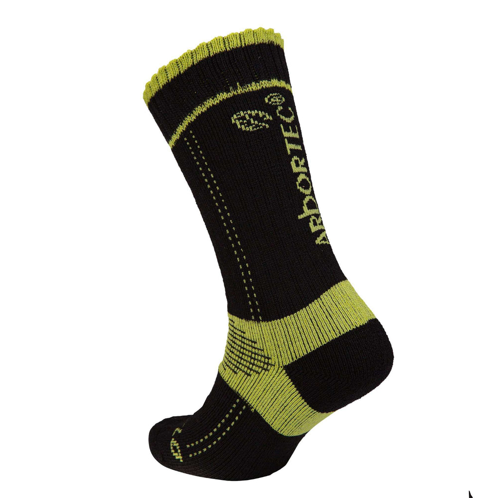 AT3819 Xpert Lo Sock - Black / Lime - Arbortec Forestwear