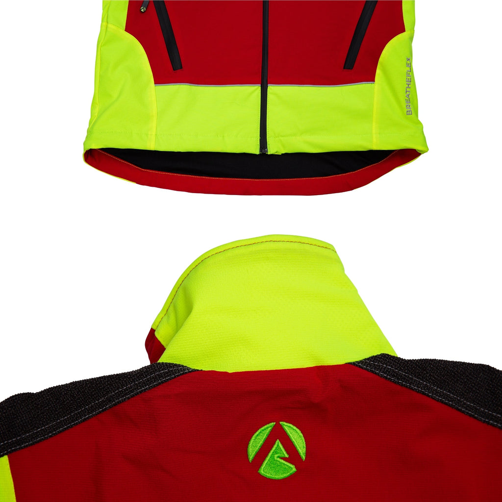 AT4000 Breatheflex Performance Work Jacket - Red - Arbortec Forestwear