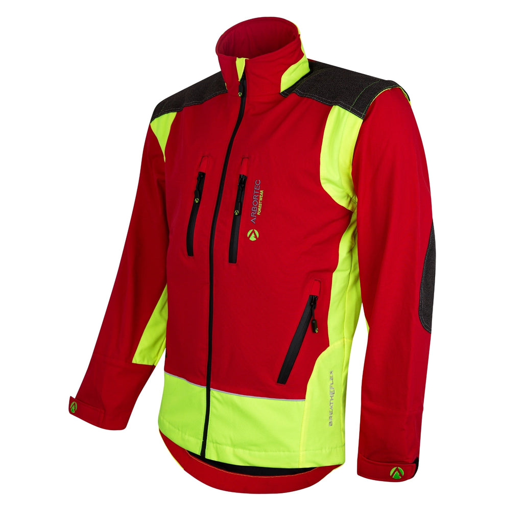 AT4000 Breatheflex Performance Work Jacket - Red - Arbortec Forestwear