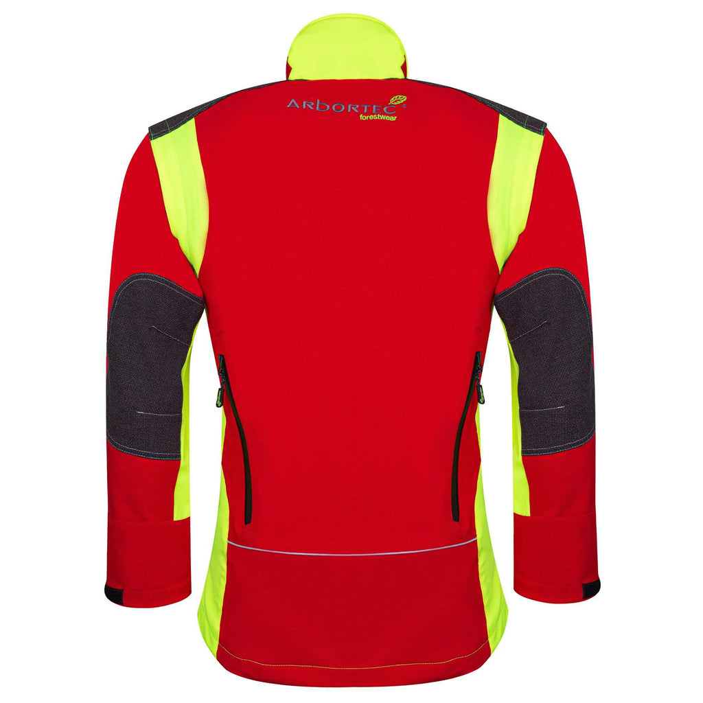AT4000 Breatheflex Performance Work Jacket - Red - Arbortec Forestwear