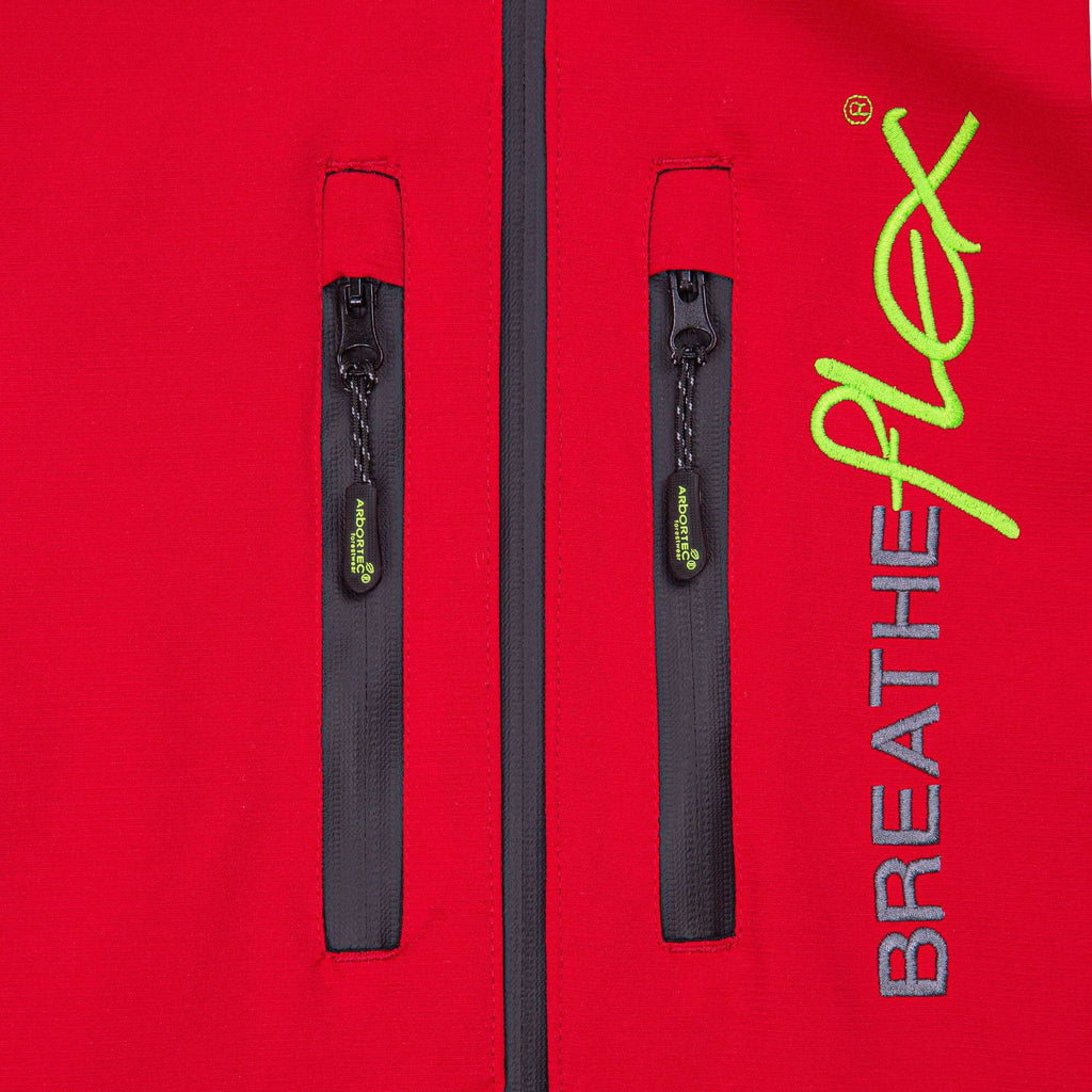 AT4000 Breatheflex Performance Work Jacket - Red - Arbortec Forestwear
