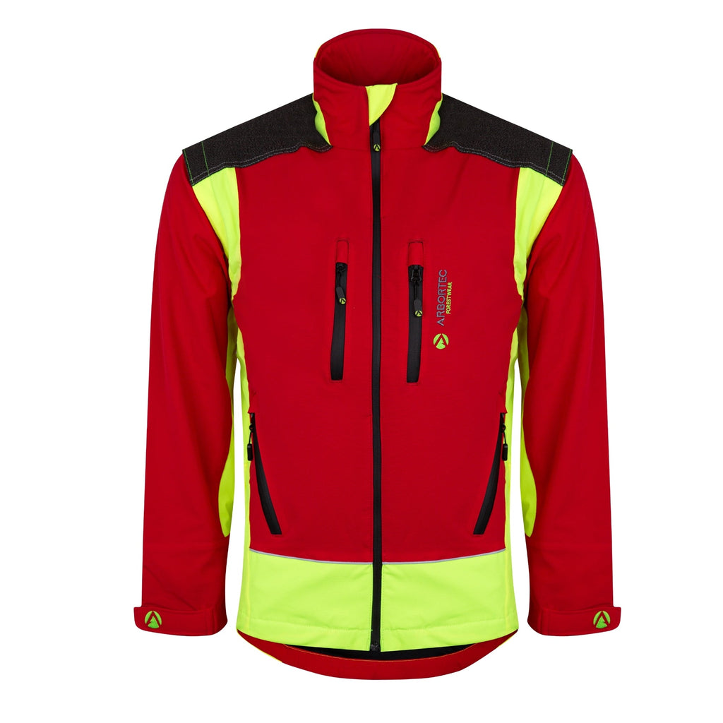 AT4000 Breatheflex Performance Work Jacket - Red - Arbortec Forestwear