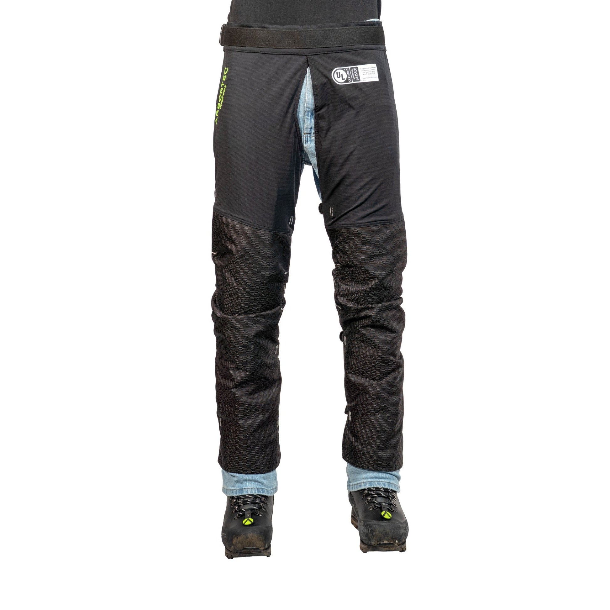 AT4008(US) Arbortec Chainsaw Chaps Calf Wrap - Black - Arbortec Forestwear