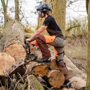 AT4008(US) Arbortec Chainsaw Chaps Calf Wrap - Orange - Arbortec Forestwear