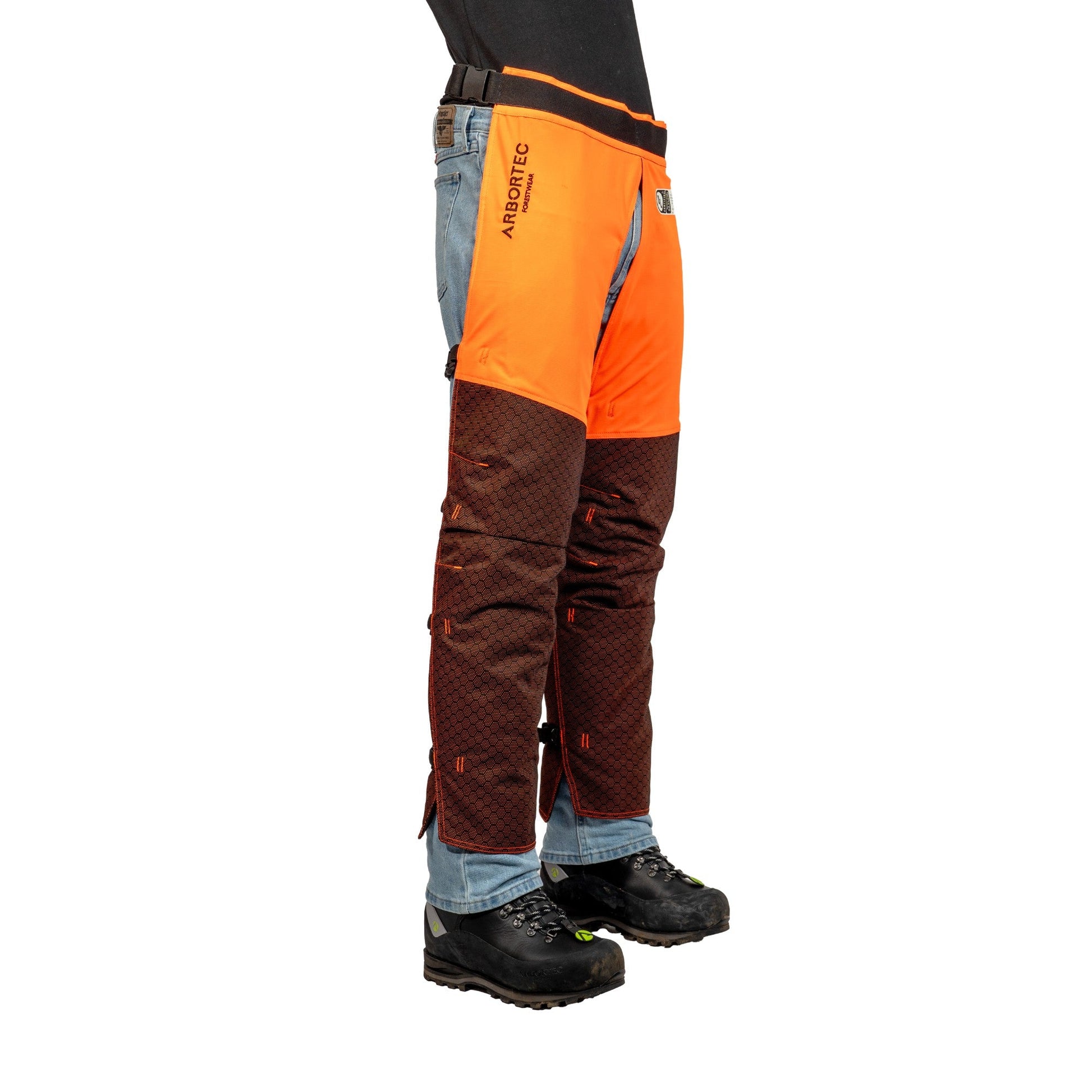 AT4008(US) Arbortec Chainsaw Chaps Calf Wrap - Orange - Arbortec Forestwear