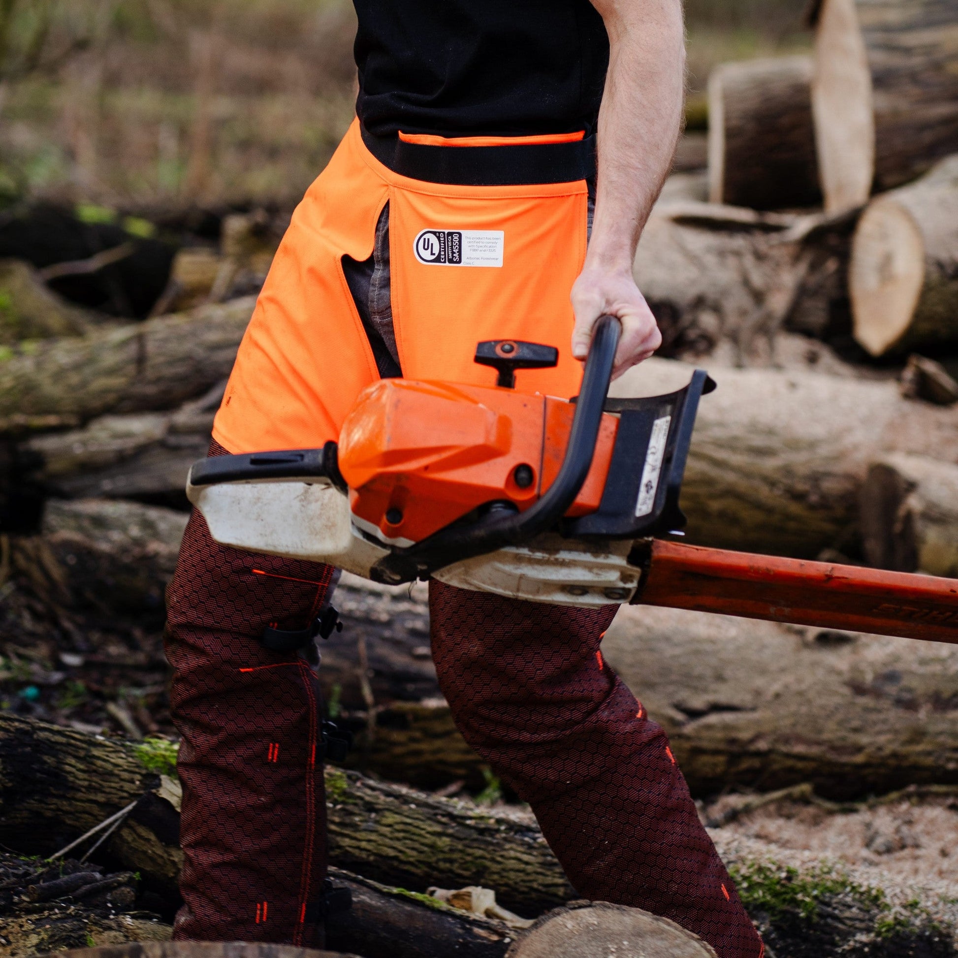 chainsaw protective gear AT4009(US) Arbortec Chainsaw Chaps Front Protection