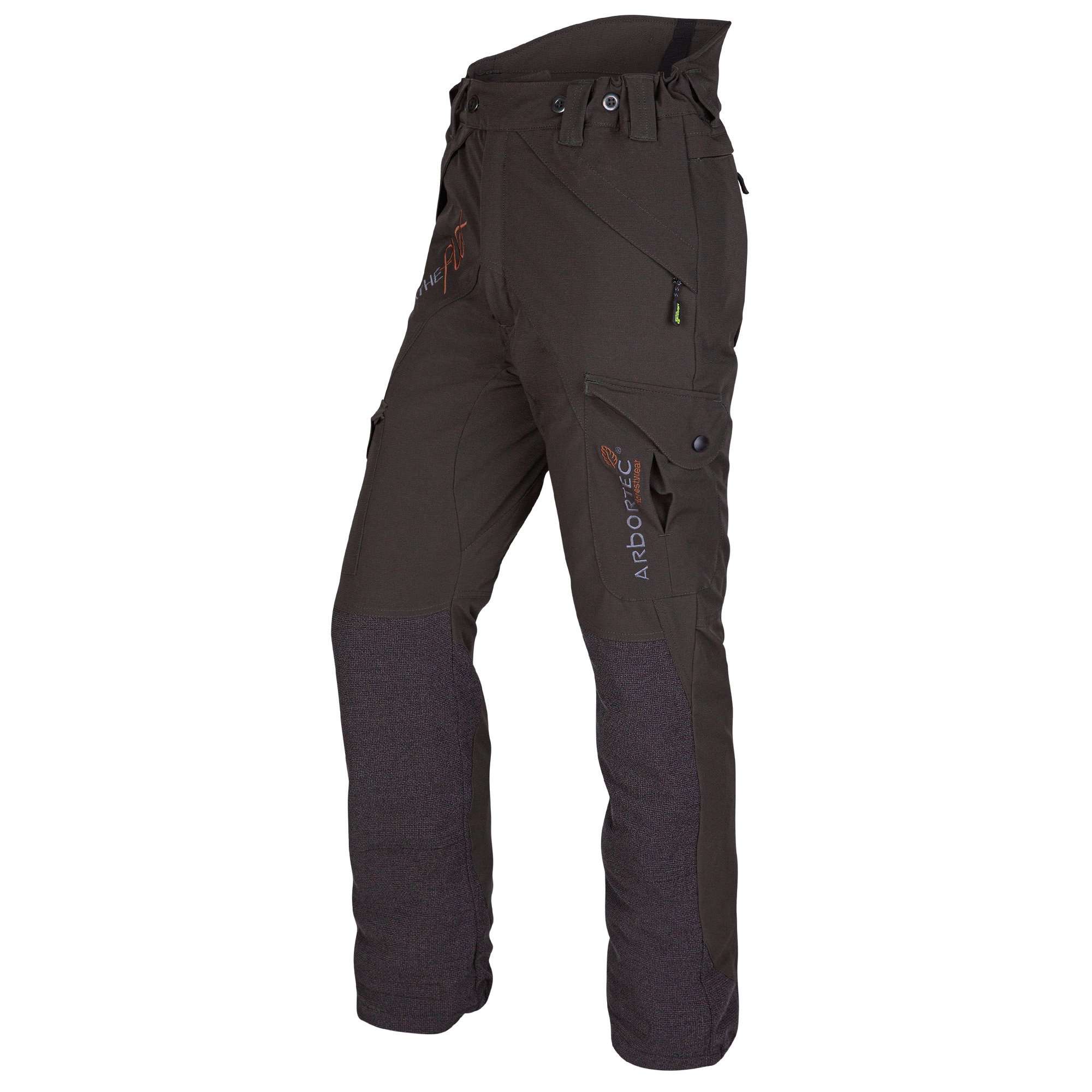 AT4010 Breatheflex Chainsaw Trousers Design A Class 1 - Olive - Regular / XS / Design A