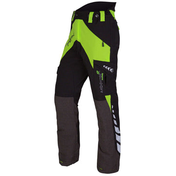 AT4010/AT4020/AT4030 Breatheflex Chainsaw Trousers Design A Class 1/2/3 - Lime - Arbortec Forestwear
